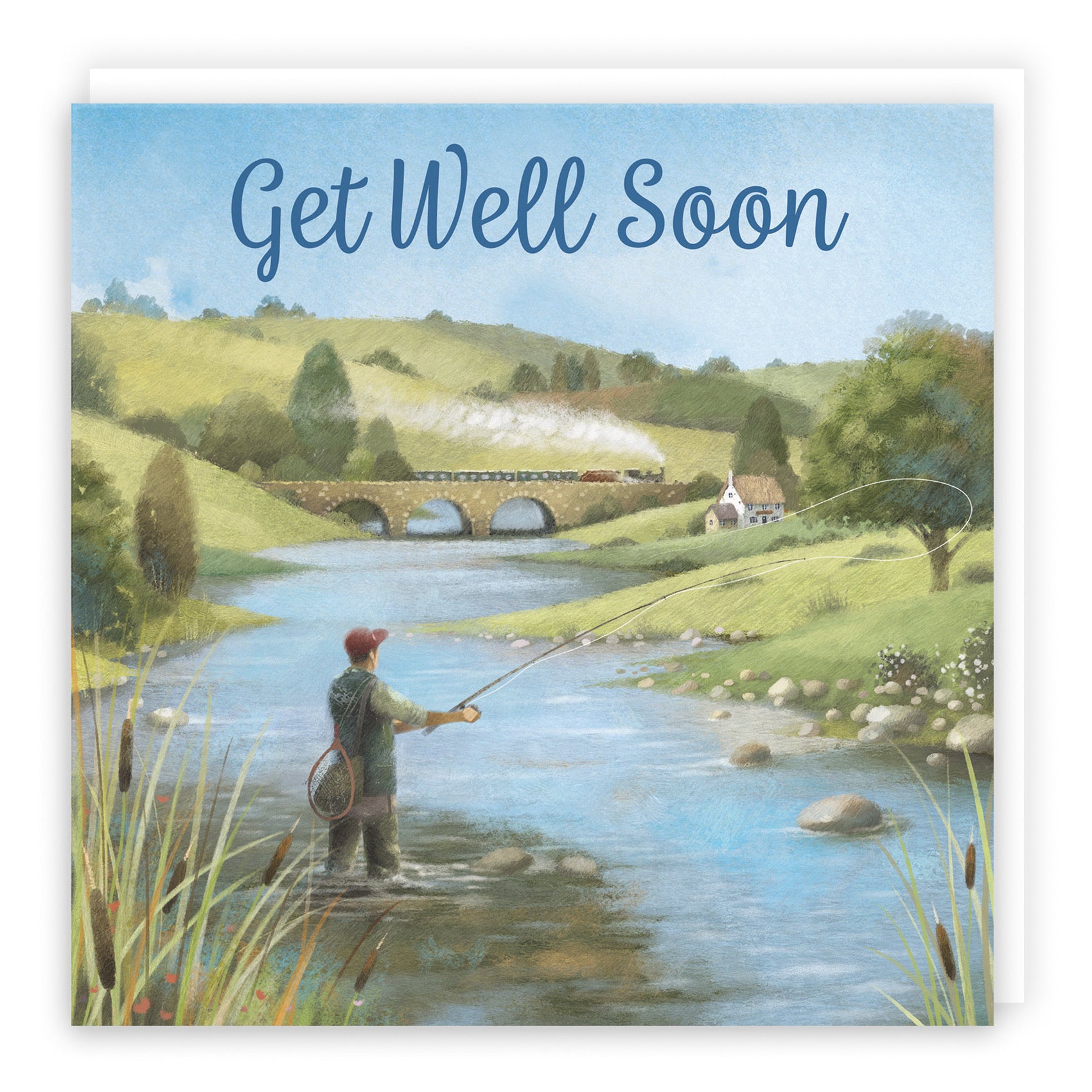 Fly Fishing Get Well Soon Card Milo's Gallery - Default Title (B0CQWS23LS)