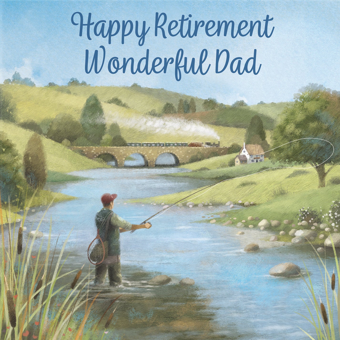 Fly Fishing Dad Retirement Card Milo's Gallery - Default Title (B0CQWS45J8)