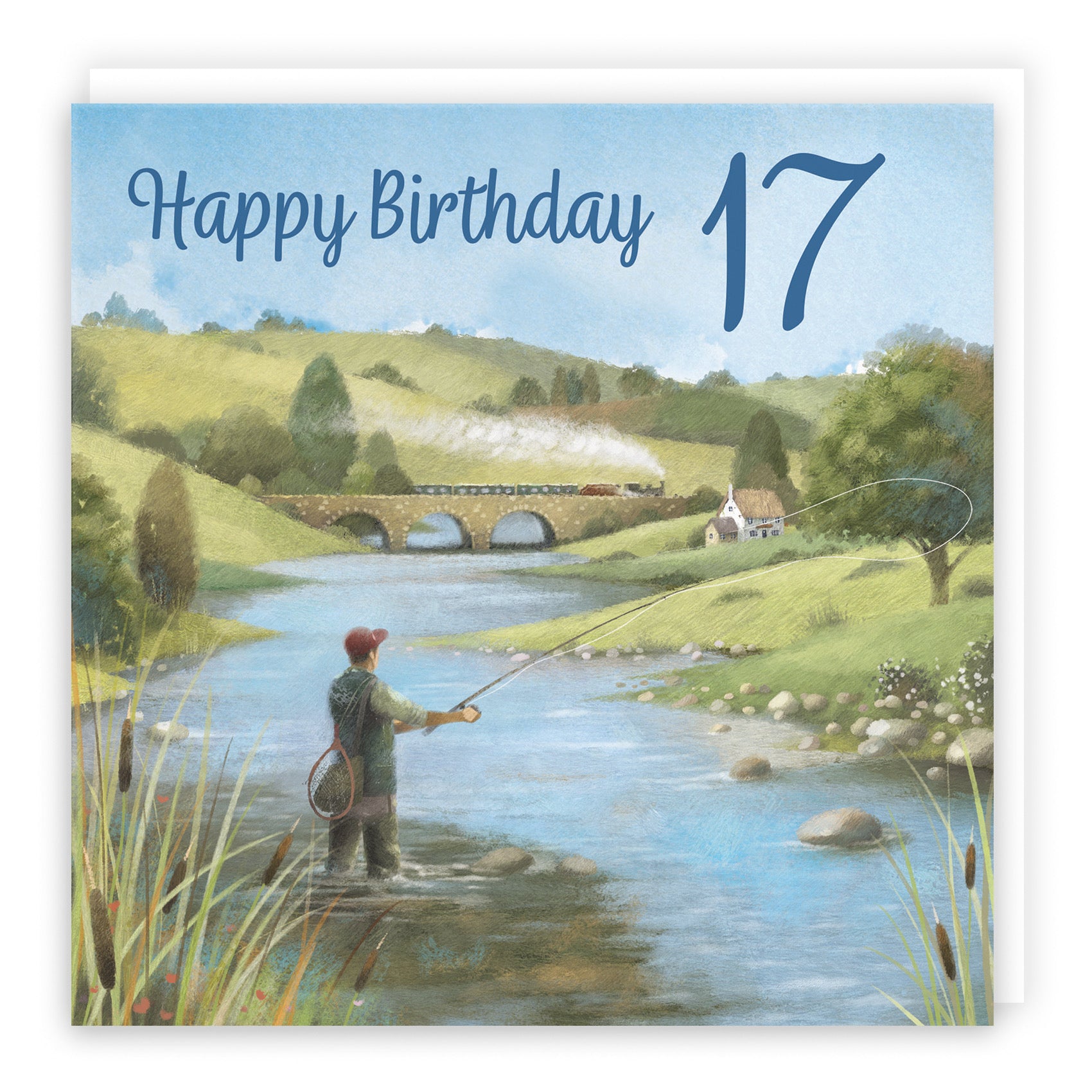 Fly Fishing 17th Birthday Card Milo's Gallery - Default Title (B0CQWS92MV)