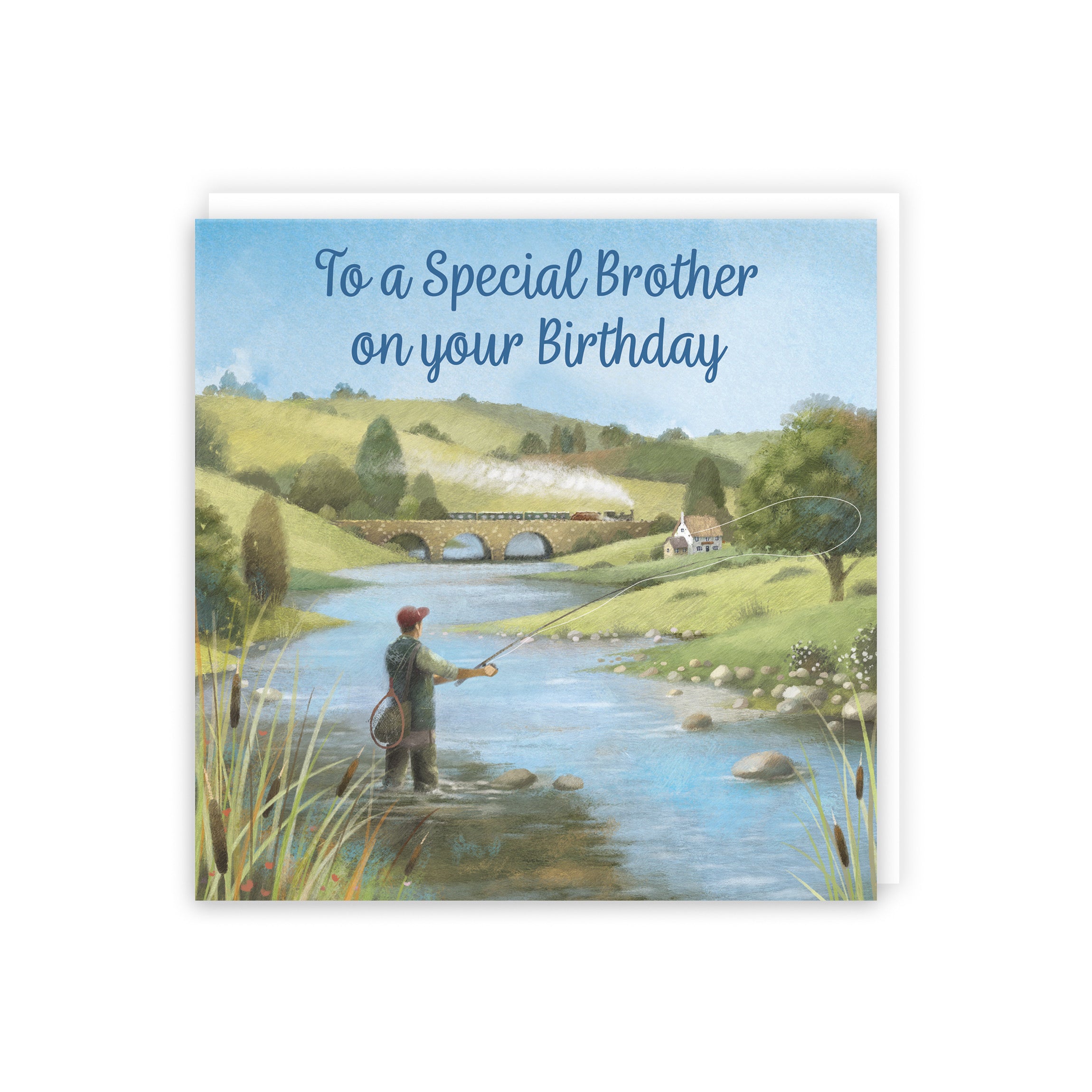 Brother Fly Fishing Birthday Card Milo's Gallery - Default Title (B0CQWS9FXV)