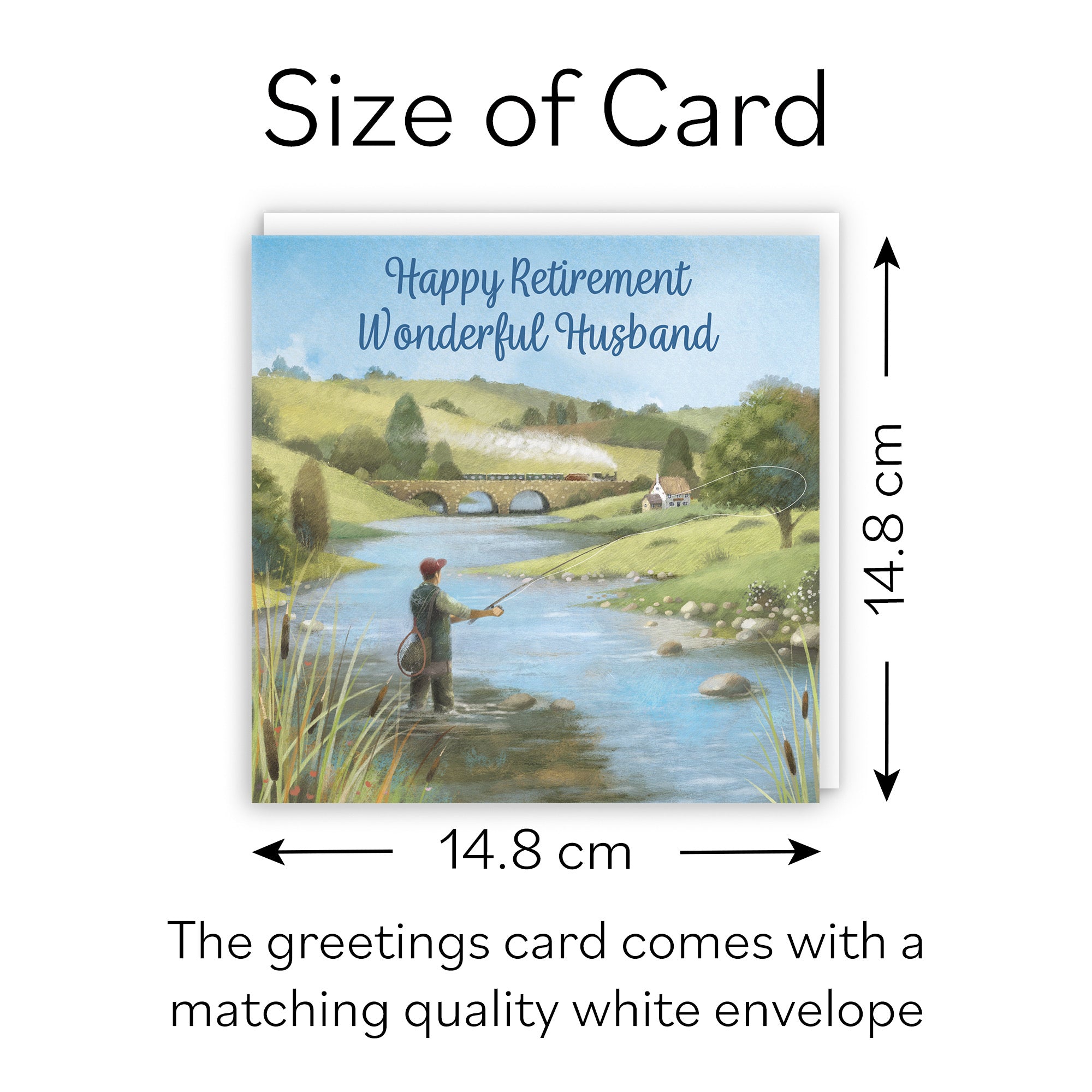 Fly Fishing Husband Retirement Card Milo's Gallery - Default Title (B0CQWSC67T)