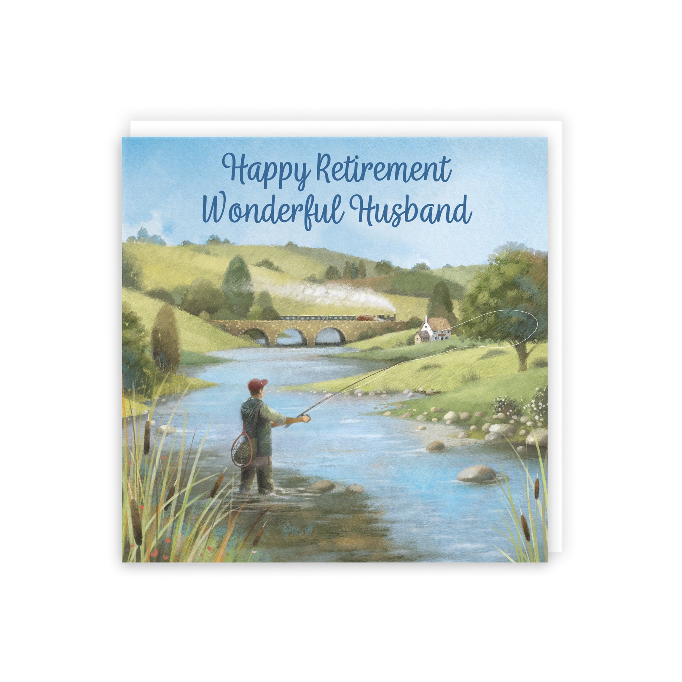 Fly Fishing Husband Retirement Card Milo's Gallery - Default Title (B0CQWSC67T)