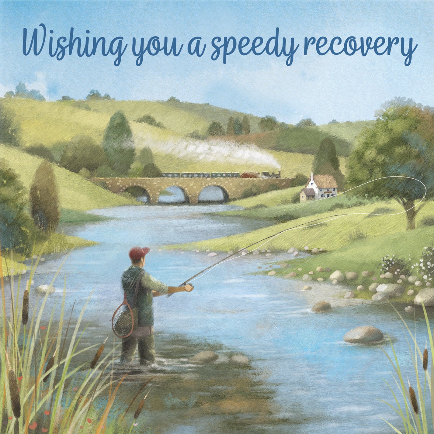 Fly Fishing Wishing You A Speedy Recovery Card Milo's Gallery - Default Title (B0CQWSG3MR)