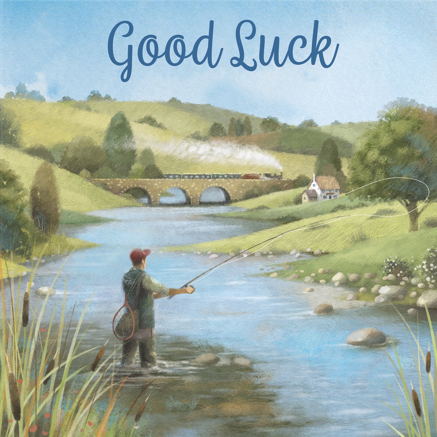 Fly Fishing Good Luck Card Milo's Gallery - Default Title (B0CQWSV99D)