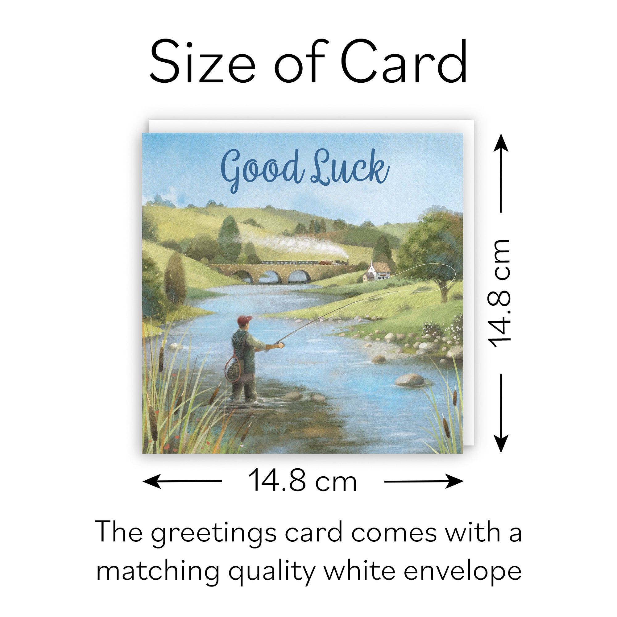 Fly Fishing Good Luck Card Milo's Gallery - Default Title (B0CQWSV99D)