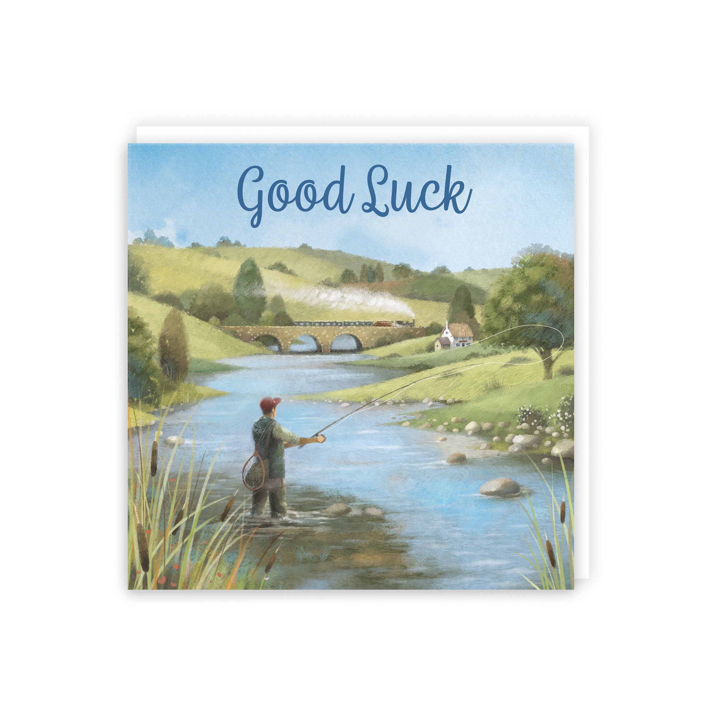 Fly Fishing Good Luck Card Milo's Gallery - Default Title (B0CQWSV99D)