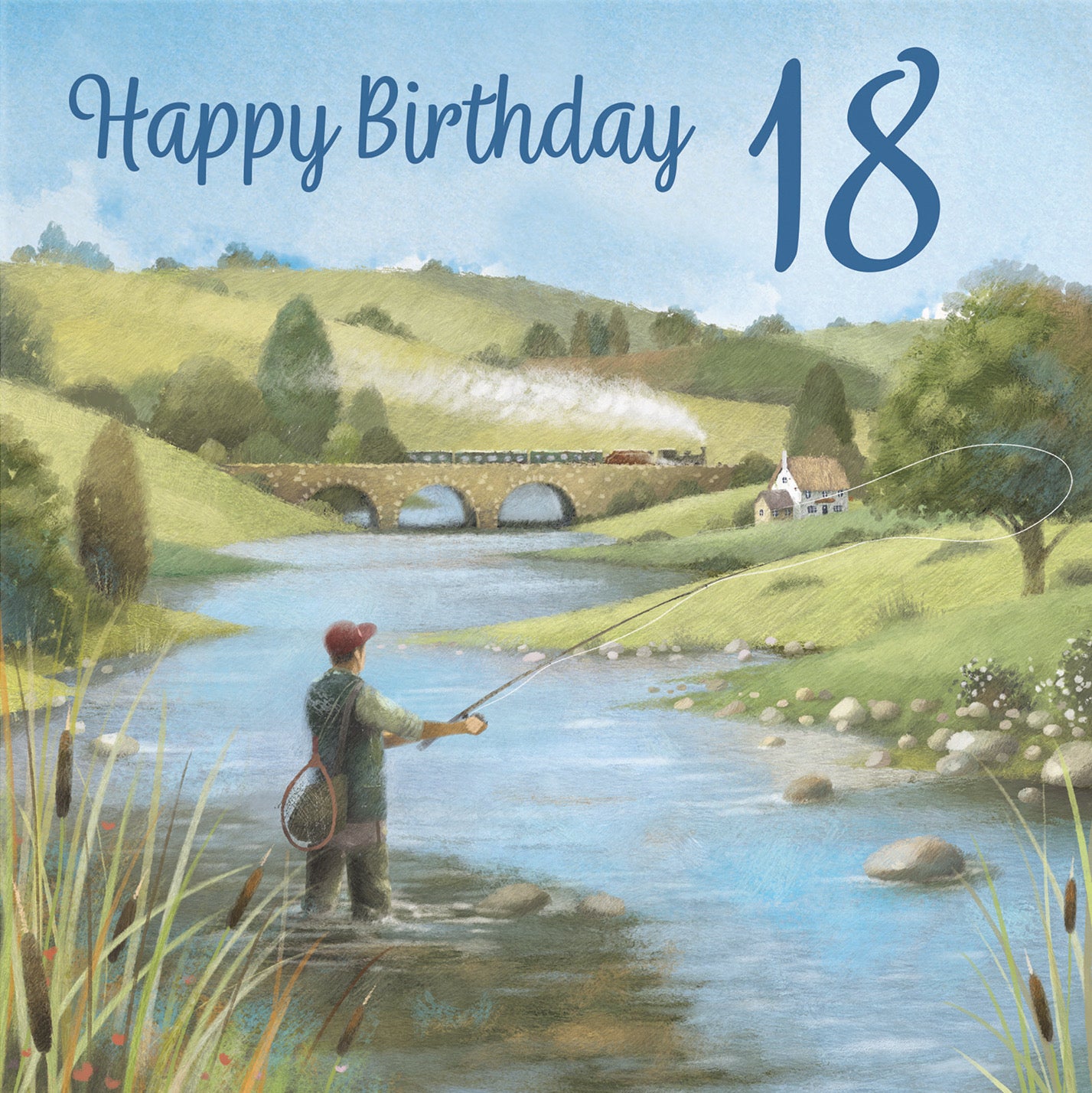 Fly Fishing 18th Birthday Card Milo's Gallery - Default Title (B0CQWT1261)