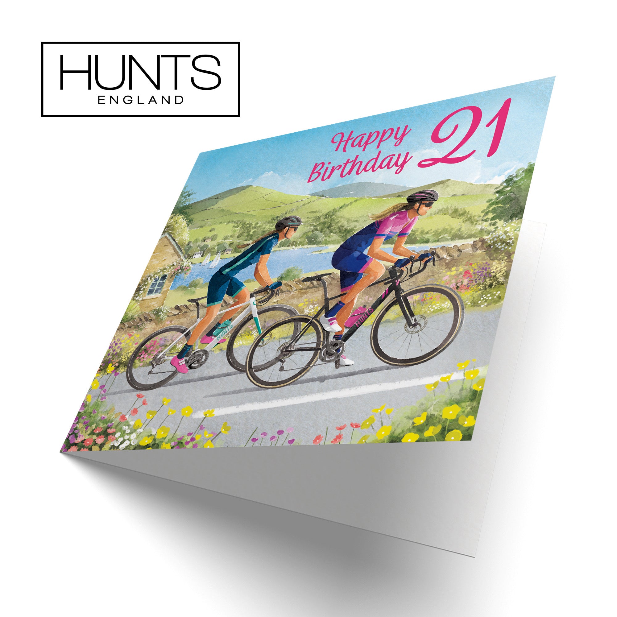 Cycling Female 21st Birthday Card Milo's Gallery - Default Title (B0CQZ3LN57)