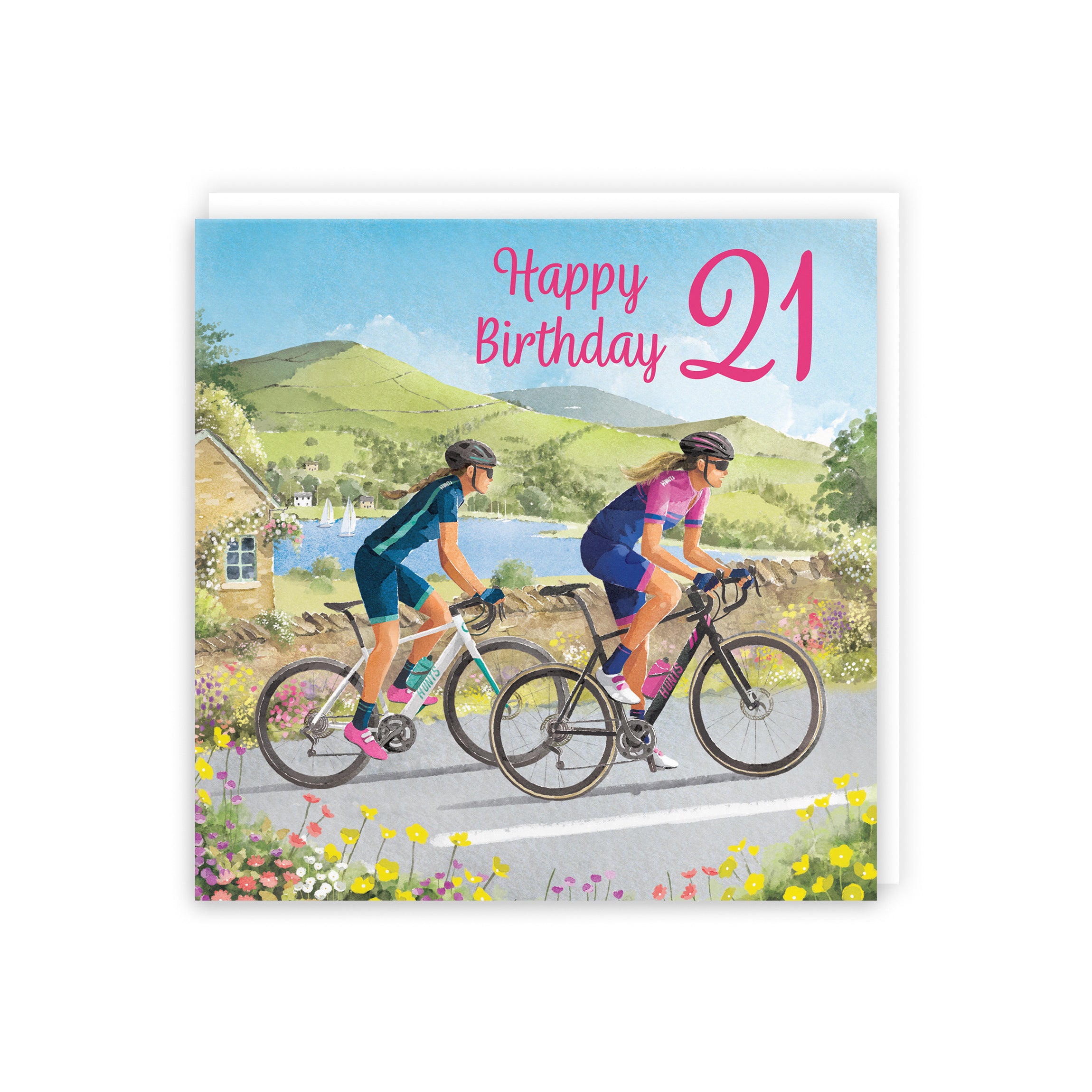 Cycling Female 21st Birthday Card Milo's Gallery - Default Title (B0CQZ3LN57)