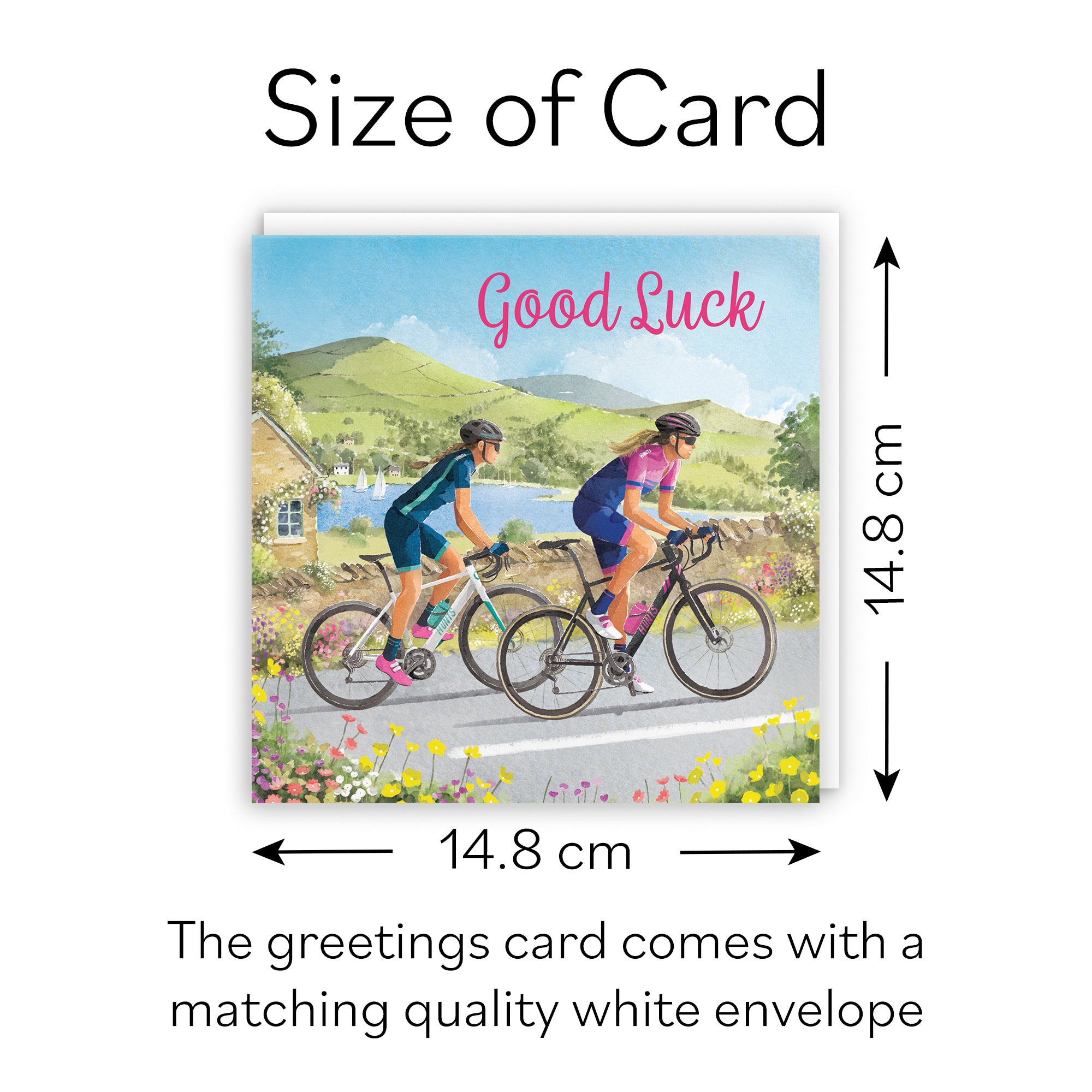 Cycling Female Good Luck Card Milo's Gallery - Default Title (B0CQZ3QMXH)