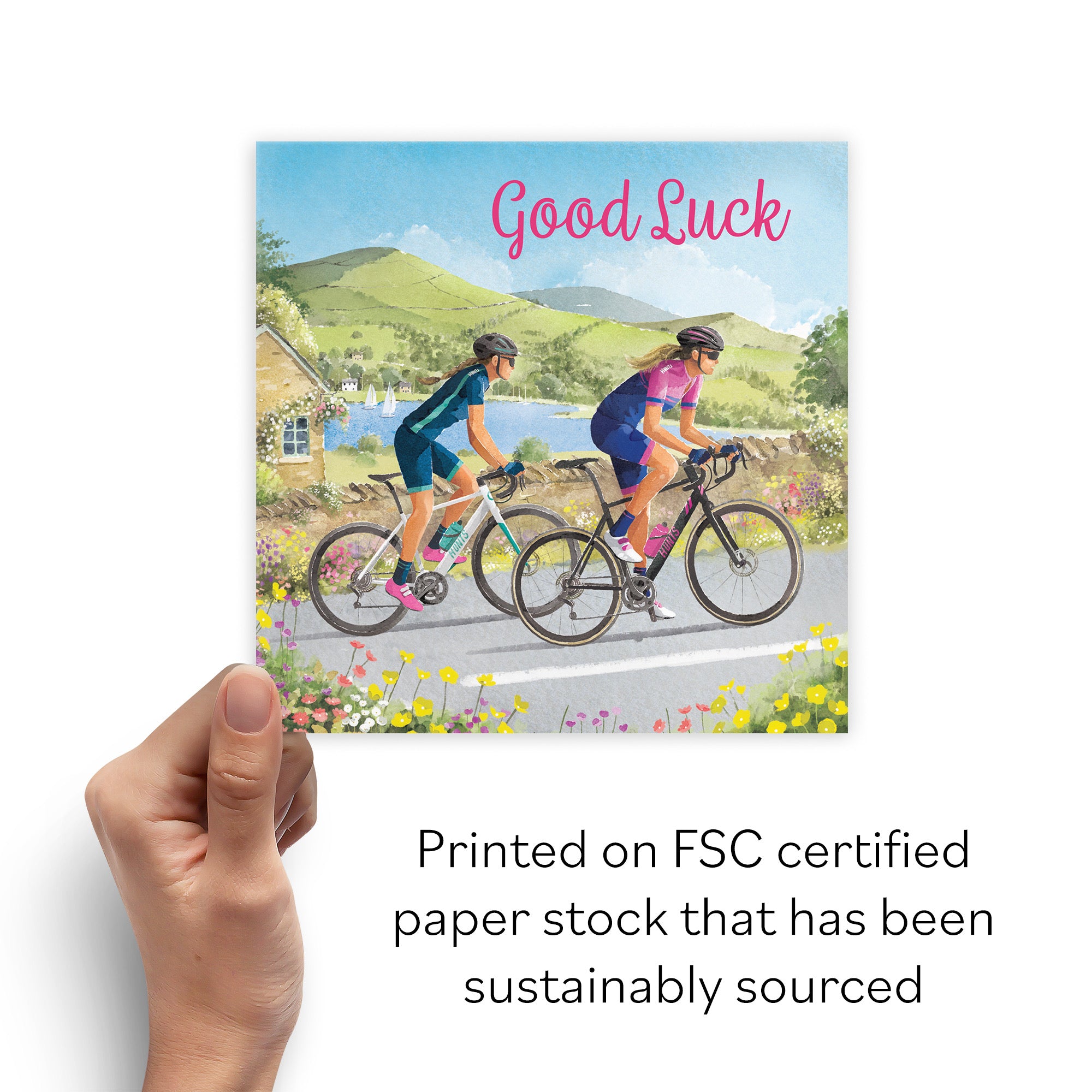 Cycling Female Good Luck Card Milo's Gallery - Default Title (B0CQZ3QMXH)