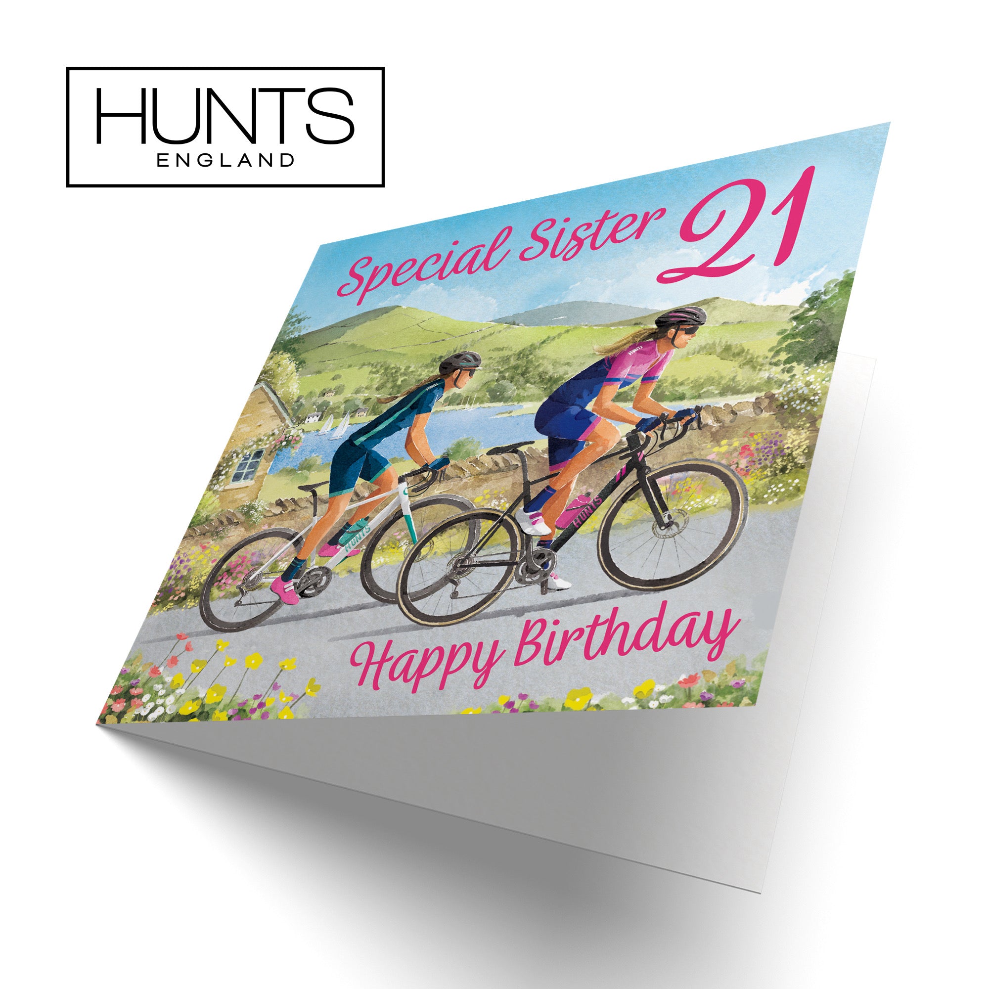 21st Sister Cycling Birthday Card Milo's Gallery - Default Title (B0CQZ418CL)