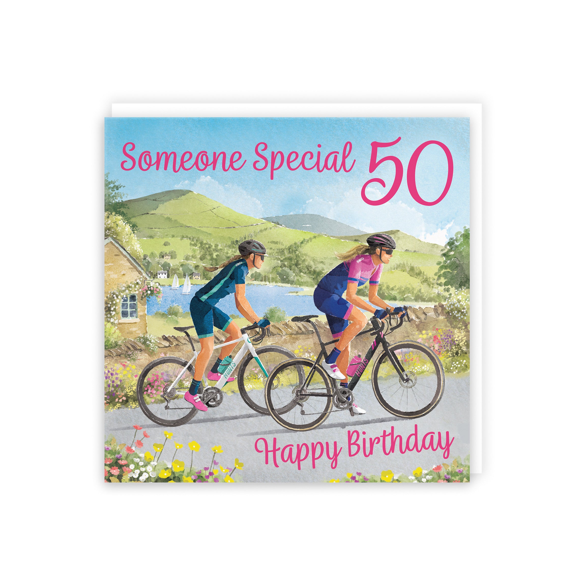 50th Someone Special Women's Cycling Birthday Card Milo's Gallery - Default Title (B0CQZ4HBZT)