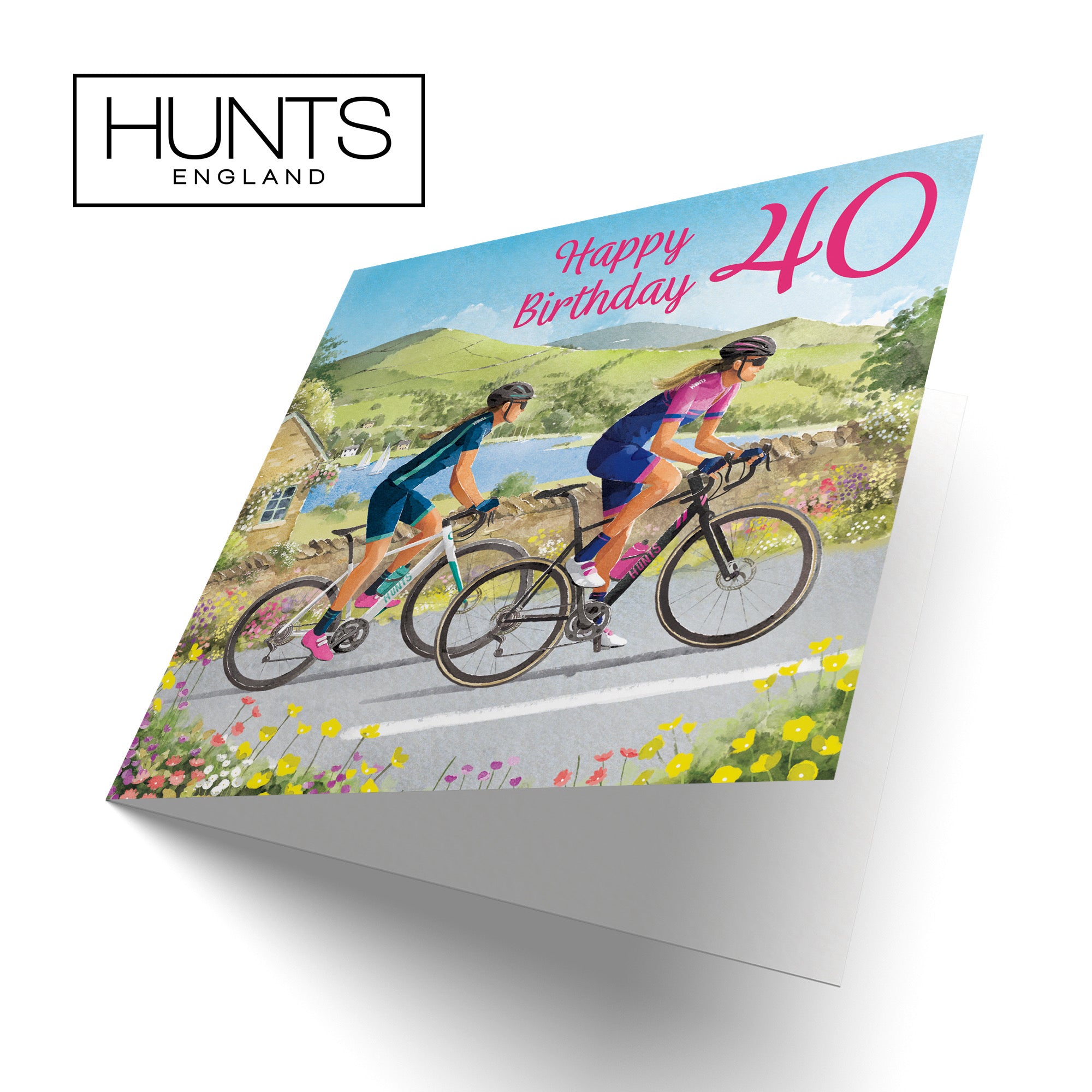 Cycling Female 40th Birthday Card Milo's Gallery - Default Title (B0CQZ4KM13)