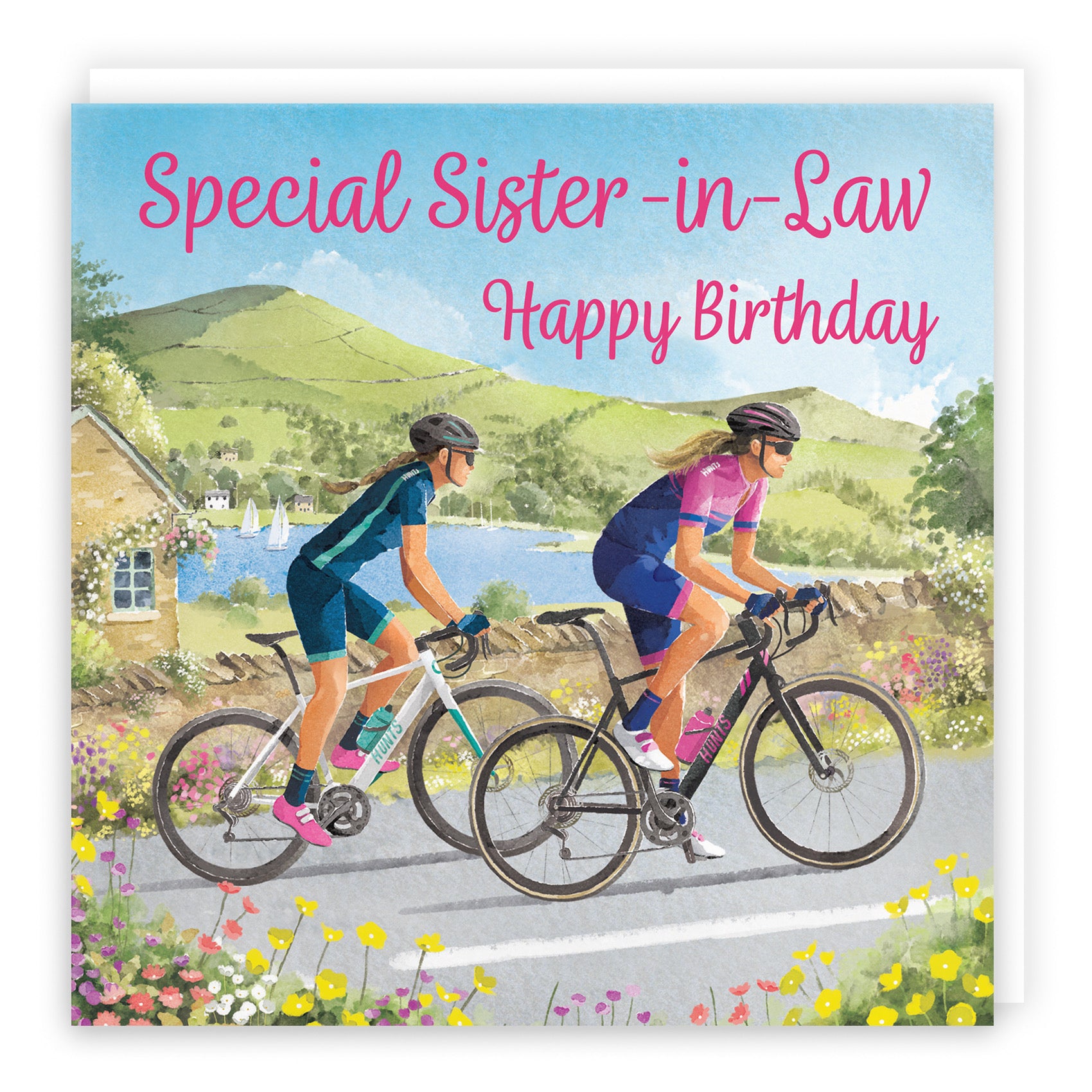 Sister In Law Cycling Birthday Card Milo's Gallery - Default Title (B0CQZ4MYCG)