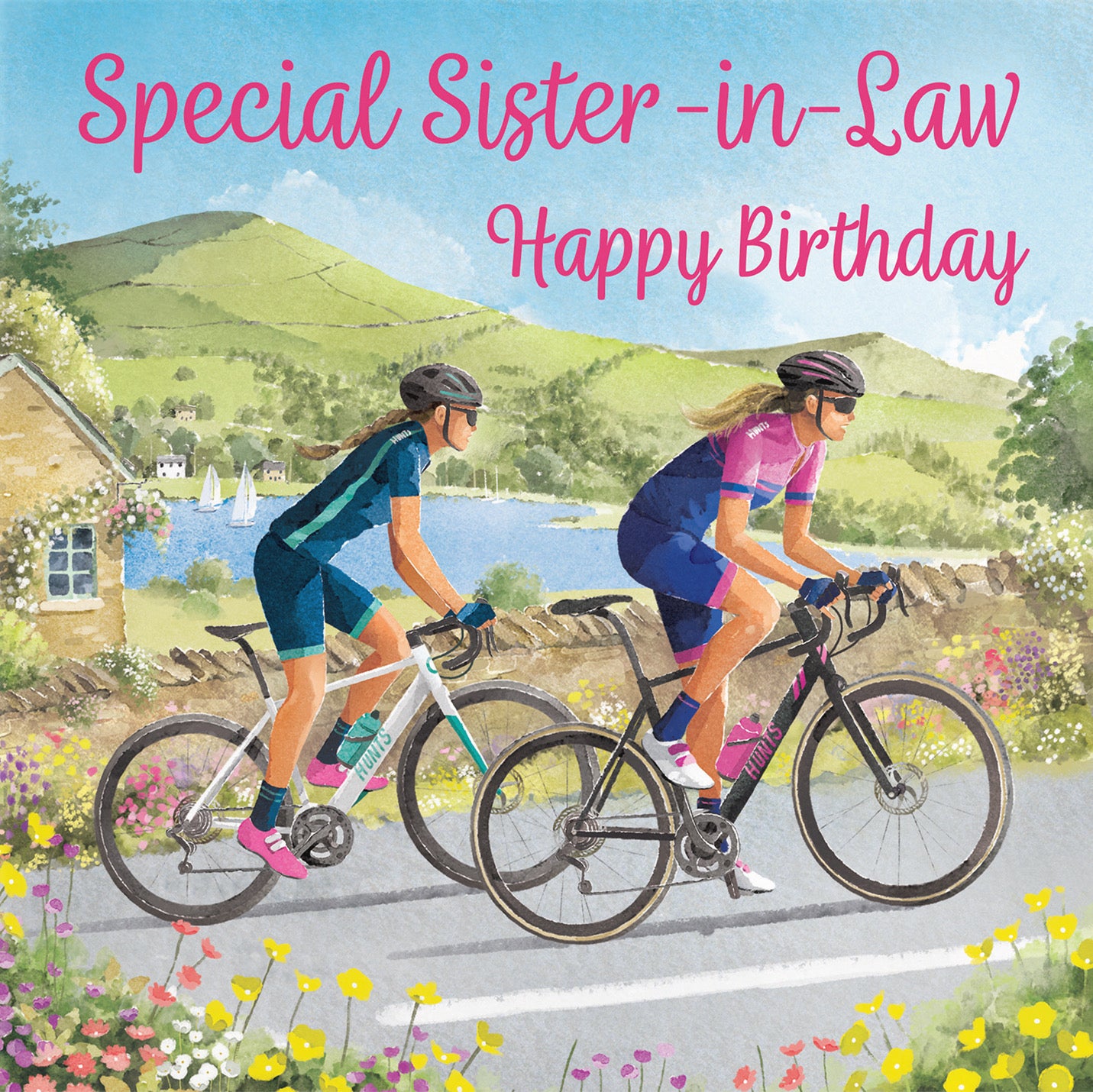 Sister In Law Cycling Birthday Card Milo's Gallery - Default Title (B0CQZ4MYCG)