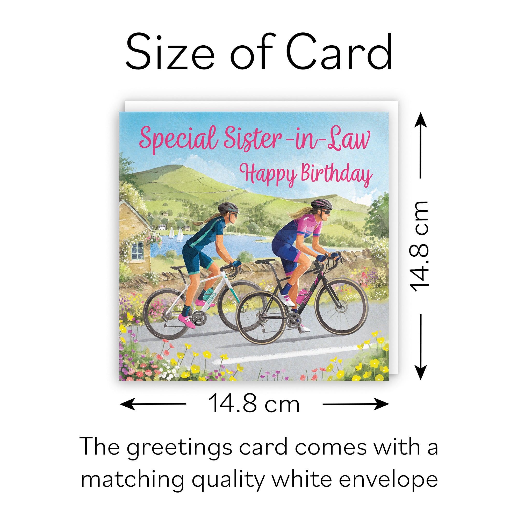 Sister In Law Cycling Birthday Card Milo's Gallery - Default Title (B0CQZ4MYCG)