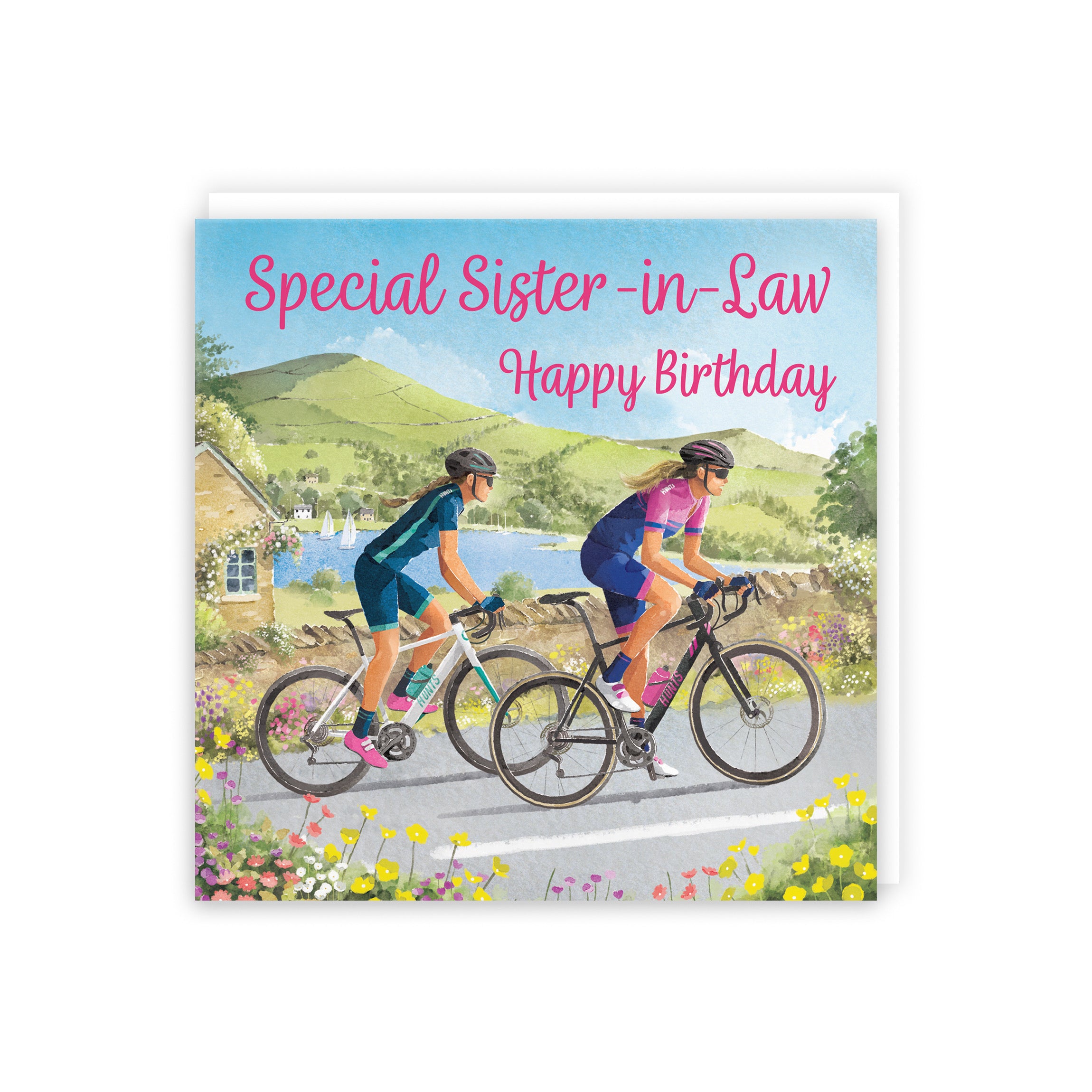 Sister In Law Cycling Birthday Card Milo's Gallery - Default Title (B0CQZ4MYCG)