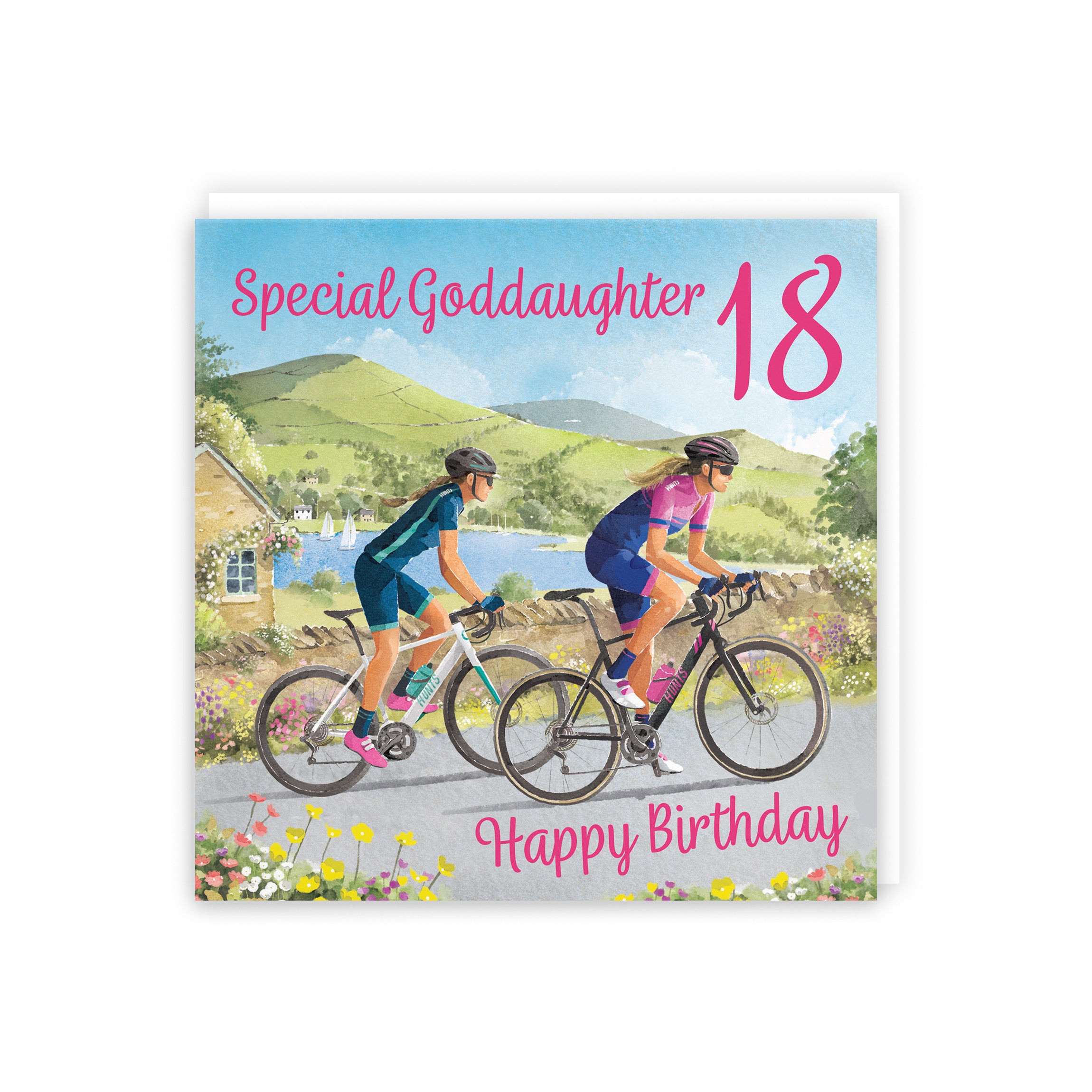 18th Goddaughter Cycling Birthday Card Milo's Gallery - Default Title (B0CQZ4RXVG)