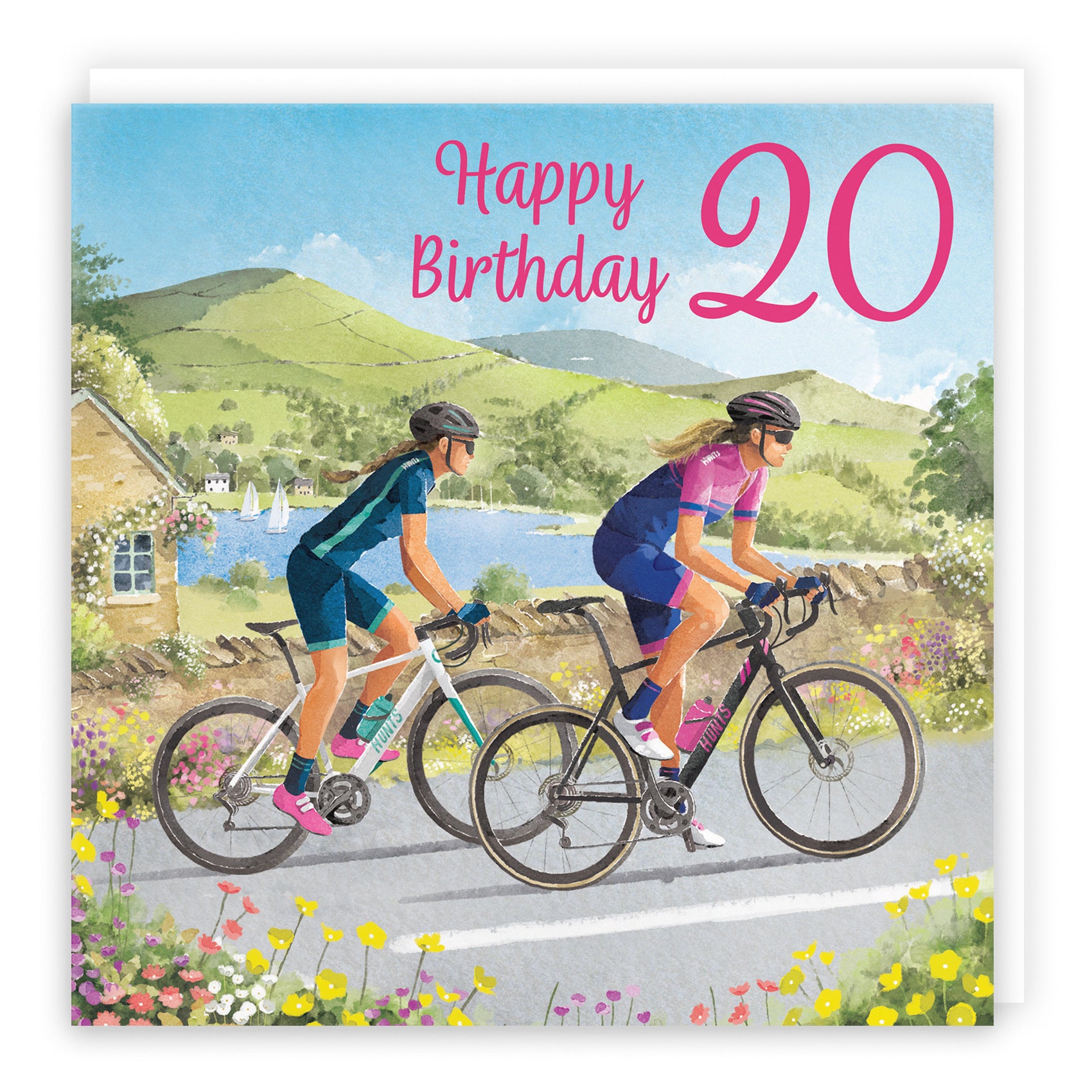 Cycling Female 20th Birthday Card Milo's Gallery - Default Title (B0CQZ4Y7H6)