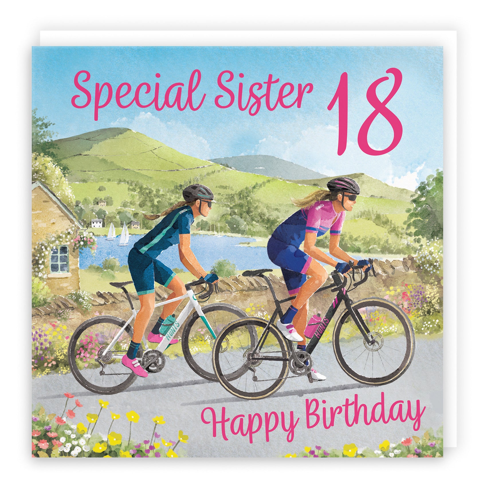 18th Sister Cycling Birthday Card Milo's Gallery - Default Title (B0CQZ5367Q)