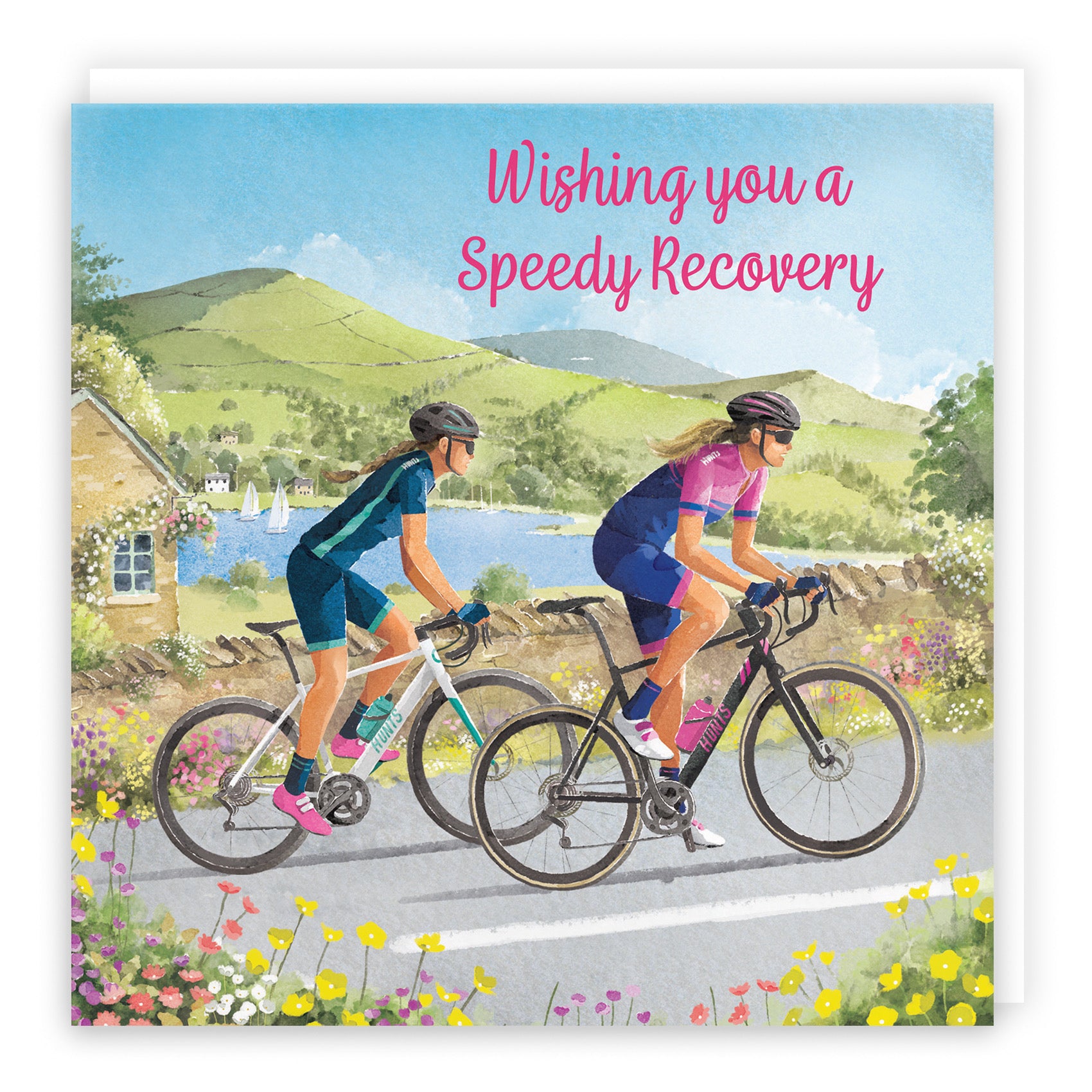 Cycling Female Wishing You A Speedy Recovery Card Milo's Gallery - Default Title (B0CQZ5573T)