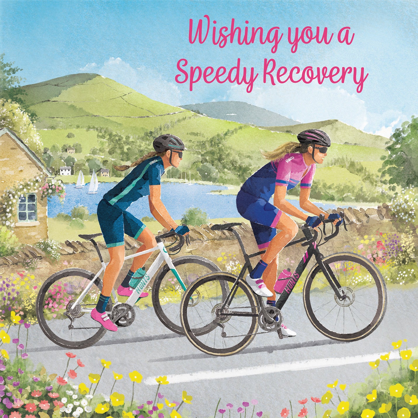 Cycling Female Wishing You A Speedy Recovery Card Milo's Gallery - Default Title (B0CQZ5573T)