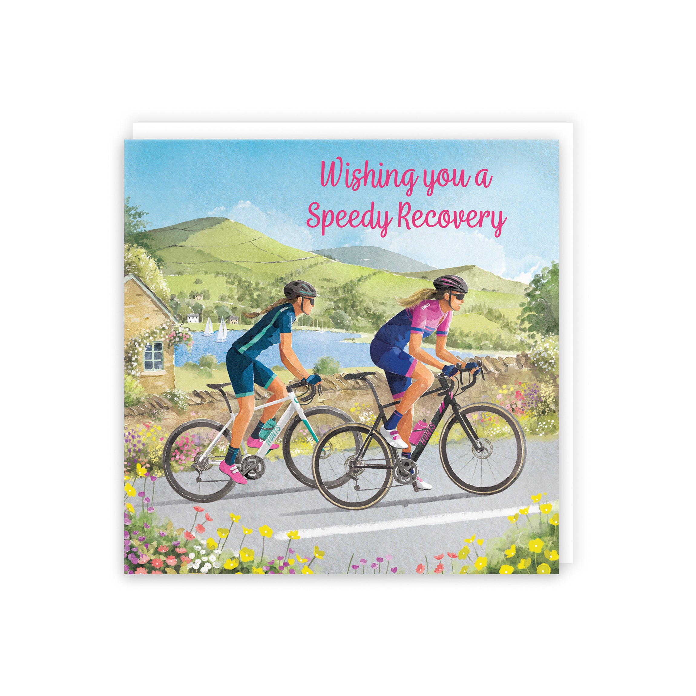 Cycling Female Wishing You A Speedy Recovery Card Milo's Gallery - Default Title (B0CQZ5573T)