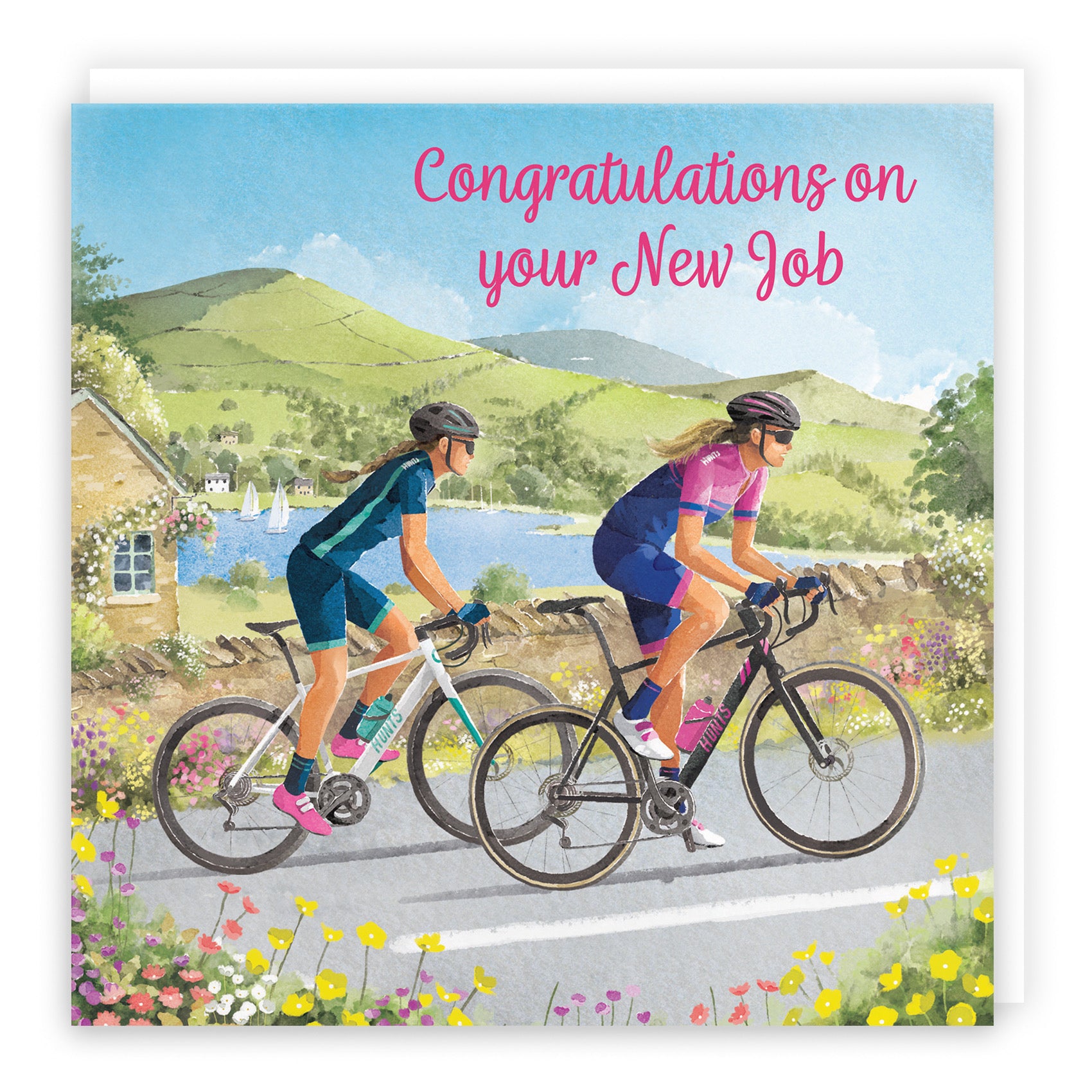 Cycling Female New Job Congratulations Card Milo's Gallery - Default Title (B0CQZ5CZW8)