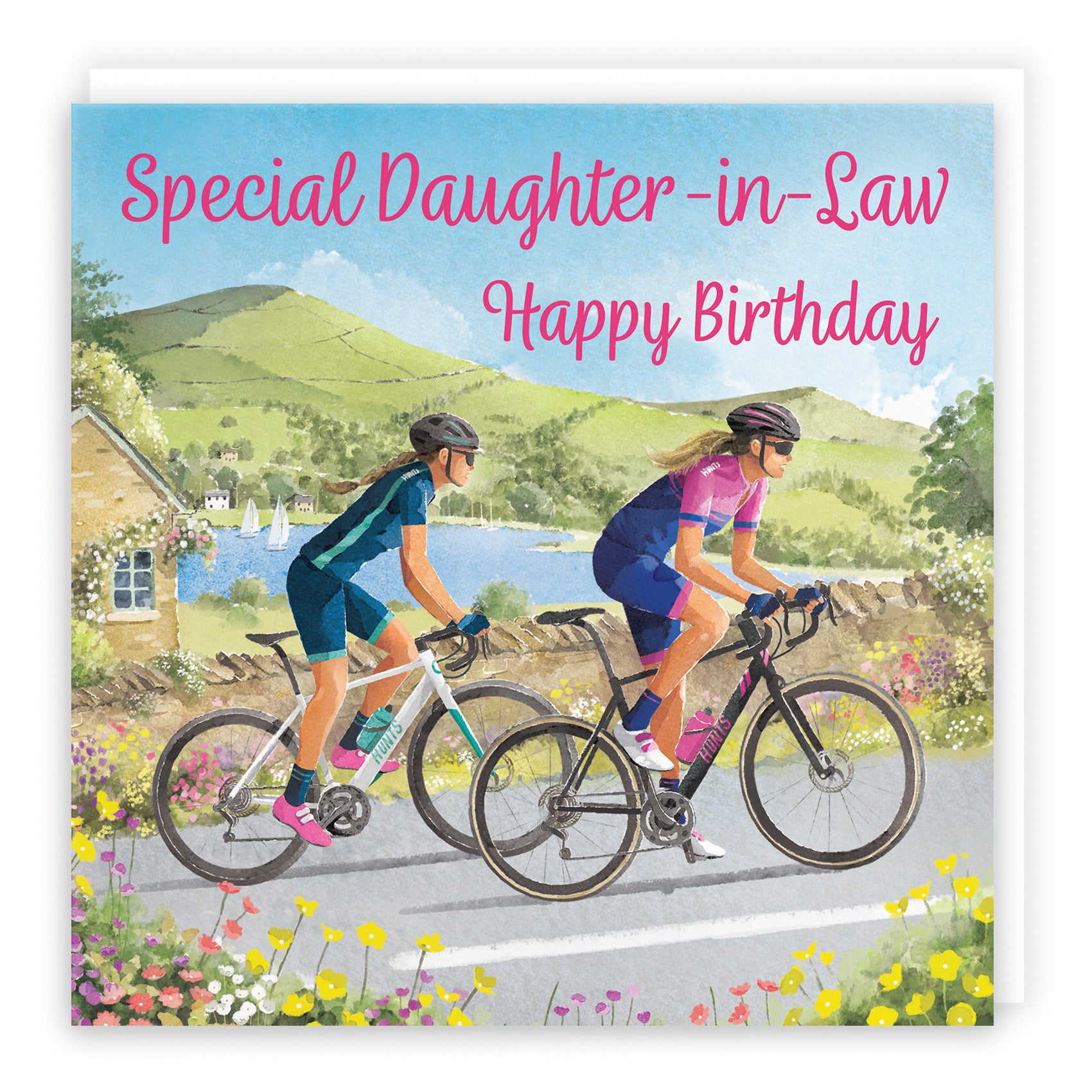 Daughter In Law Cycling Birthday Card Milo's Gallery - Default Title (B0CQZ5G64H)