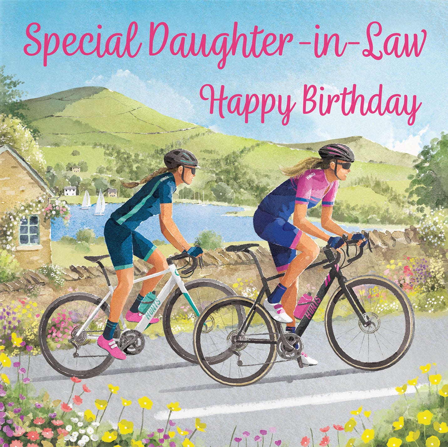 Daughter In Law Cycling Birthday Card Milo's Gallery - Default Title (B0CQZ5G64H)