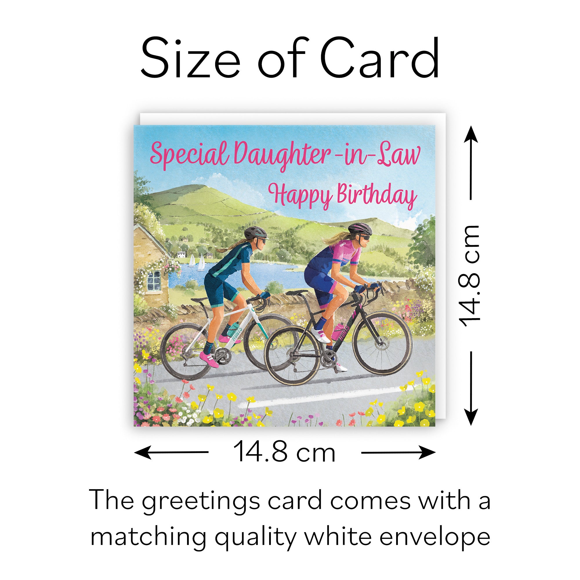 Daughter In Law Cycling Birthday Card Milo's Gallery - Default Title (B0CQZ5G64H)