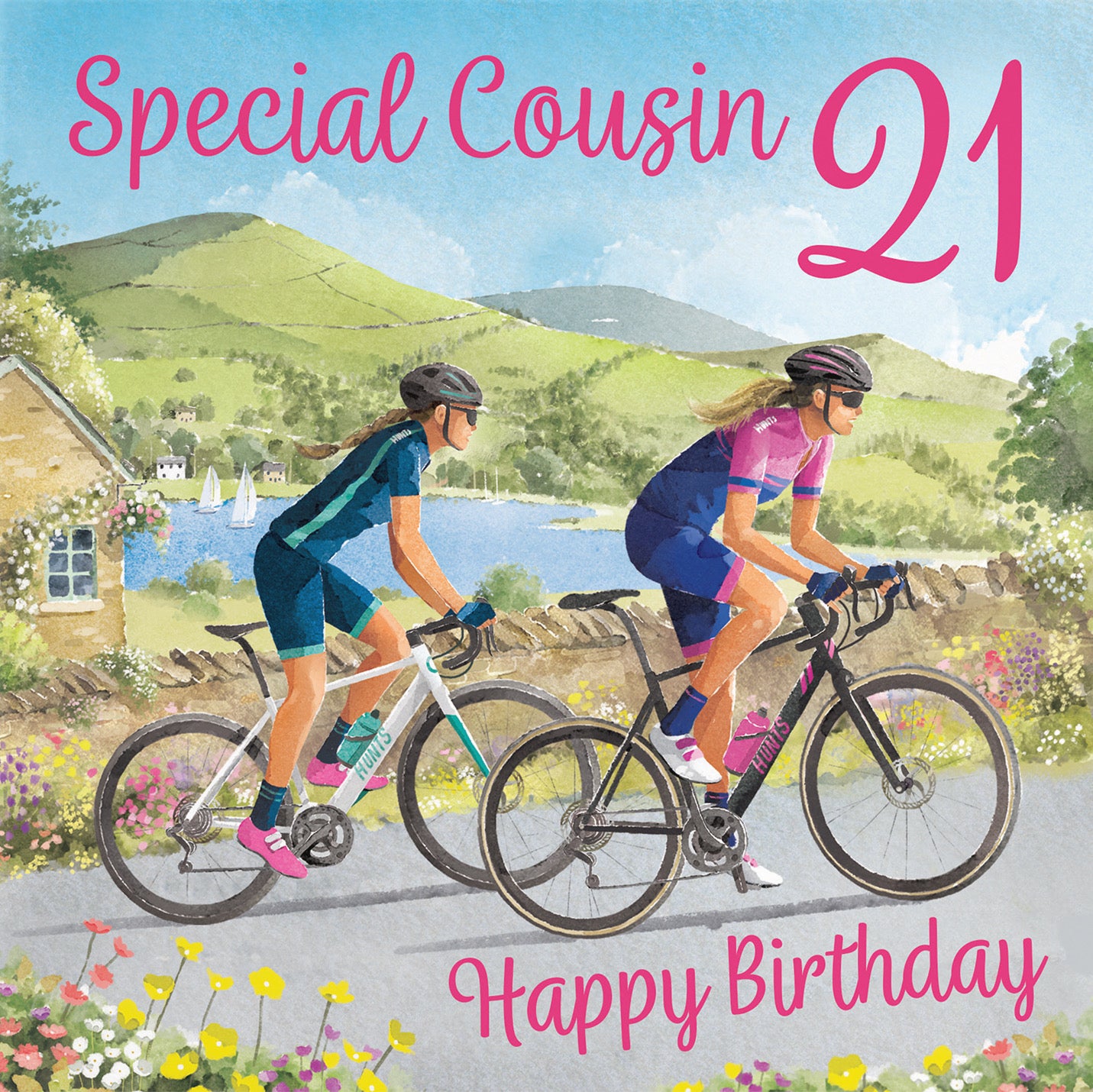 21st Cousin Cycling Birthday Card Milo's Gallery - Default Title (B0CQZ5KHKL)