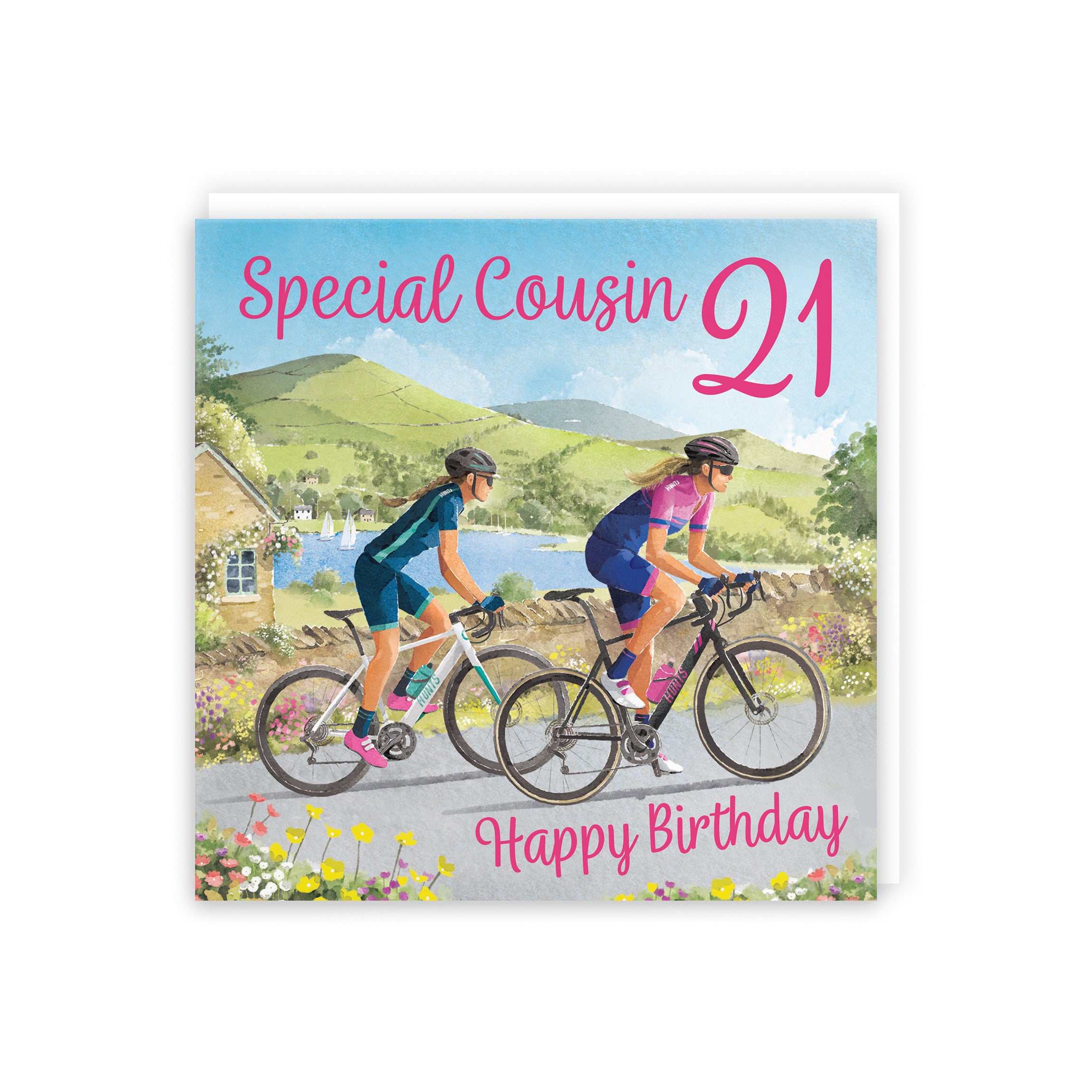 21st Cousin Cycling Birthday Card Milo's Gallery - Default Title (B0CQZ5KHKL)