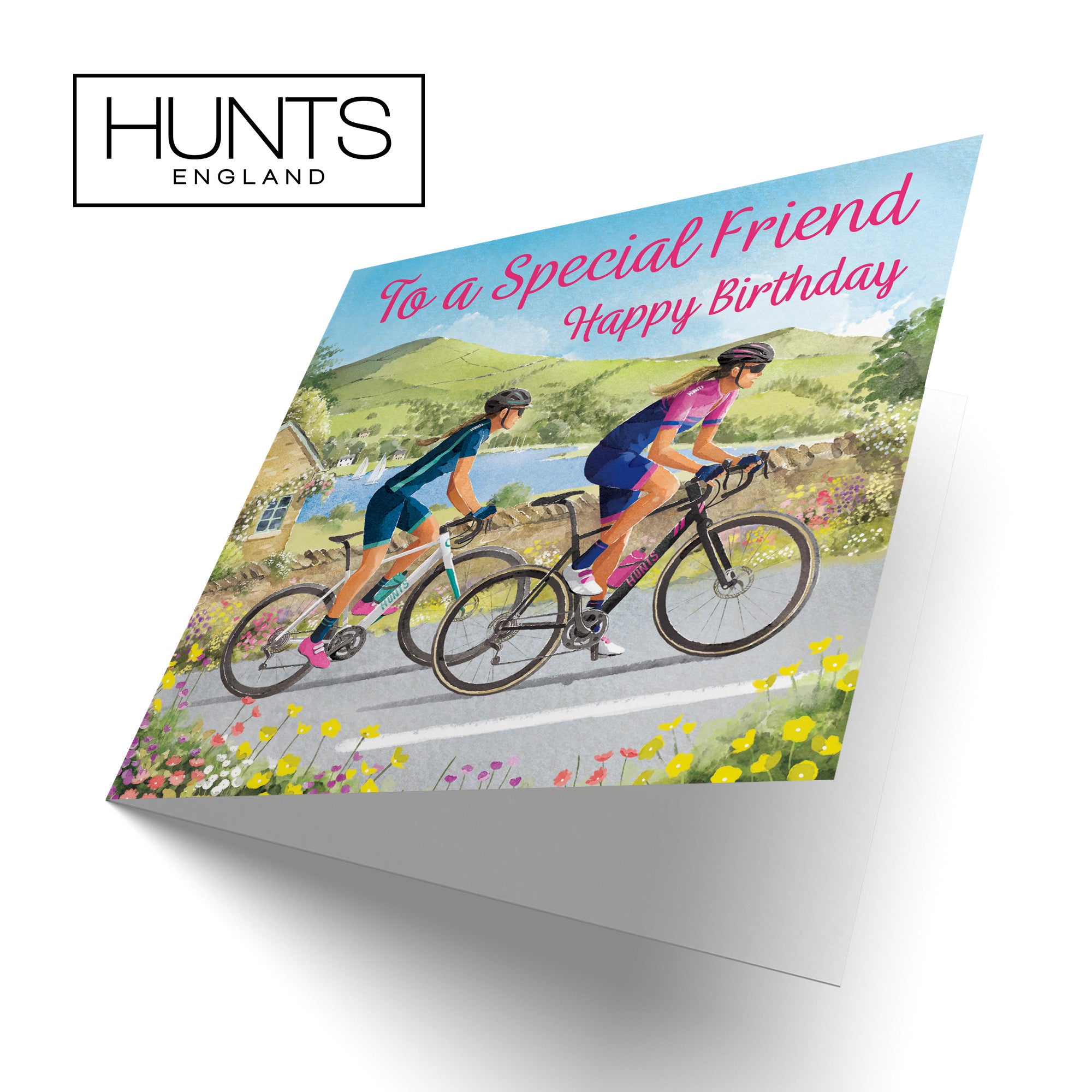 Friend Female Cycling Birthday Card Milo's Gallery - Default Title (B0CQZ5X34Q)