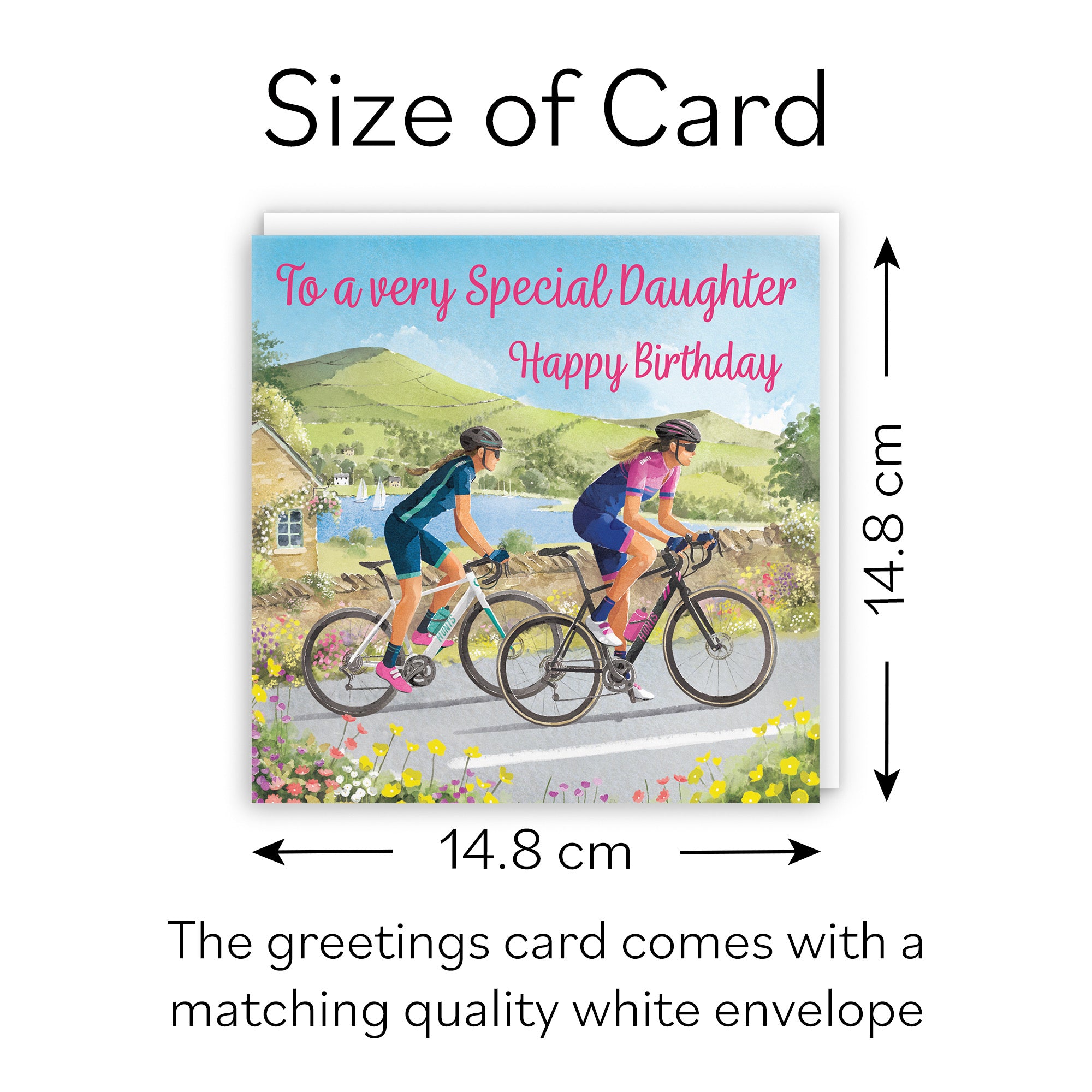 Daughter Cycling Birthday Card Milo's Gallery - Default Title (B0CQZ5Y2PQ)