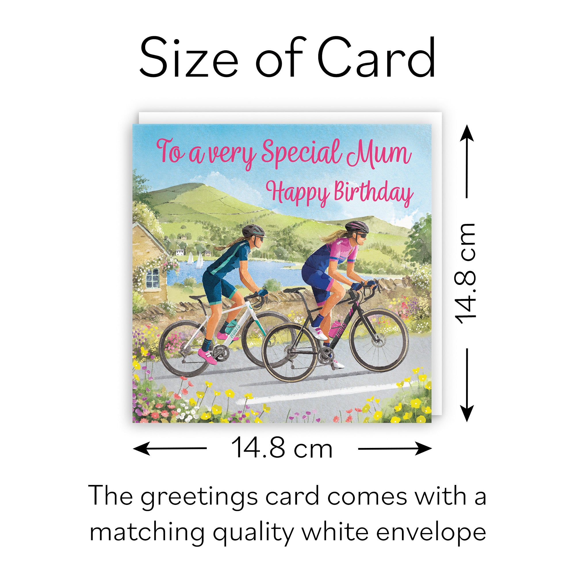 Mum Cycling Birthday Card Milo's Gallery - Default Title (B0CQZ5YTHQ)