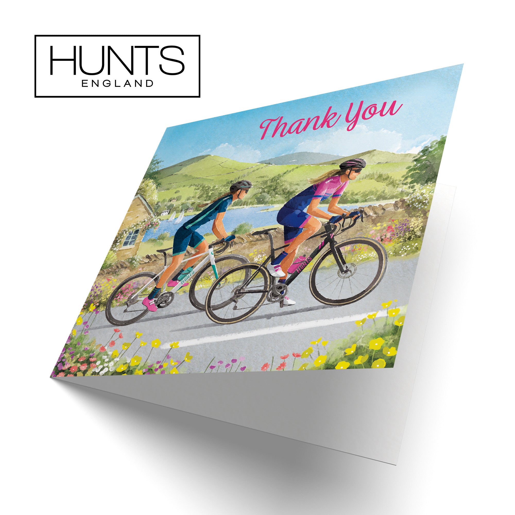 Cycling Female Thank You Card Milo's Gallery - Default Title (B0CQZ636HF)