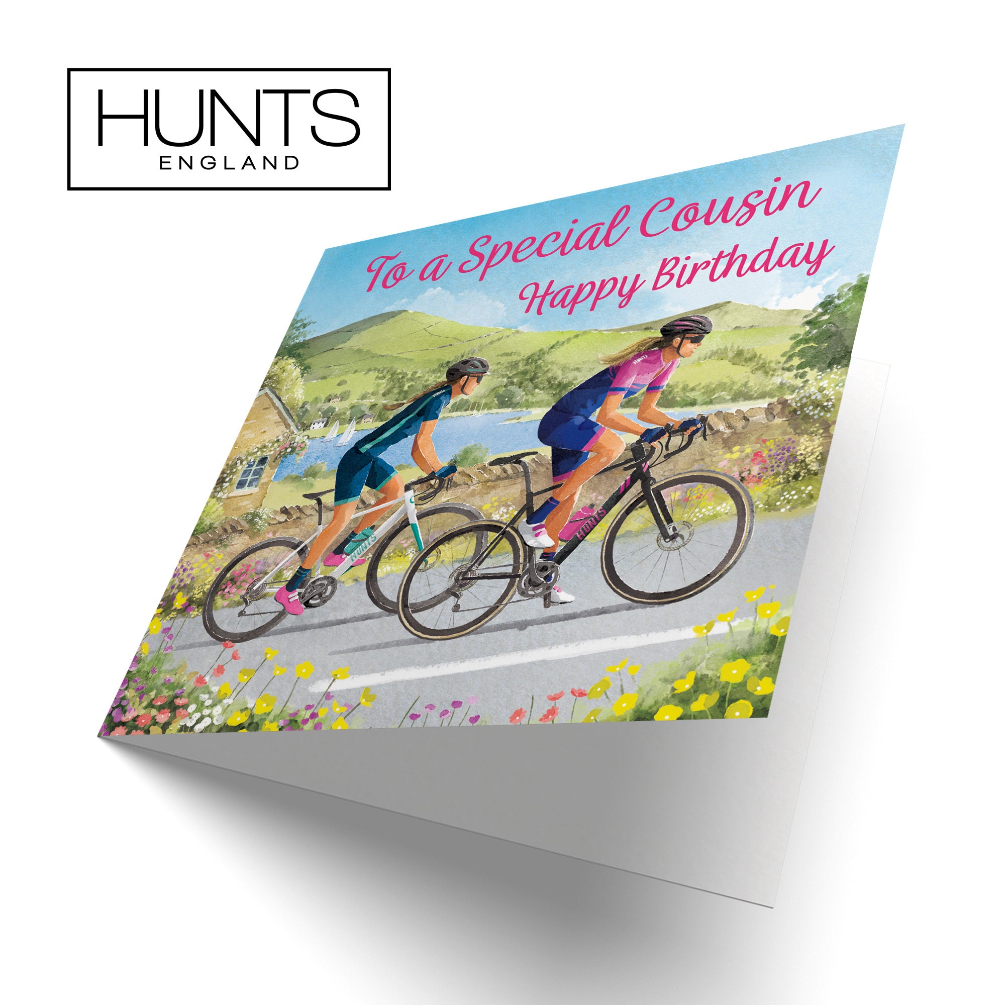 Cousin Female Cycling Birthday Card Milo's Gallery - Default Title (B0CQZ67628)