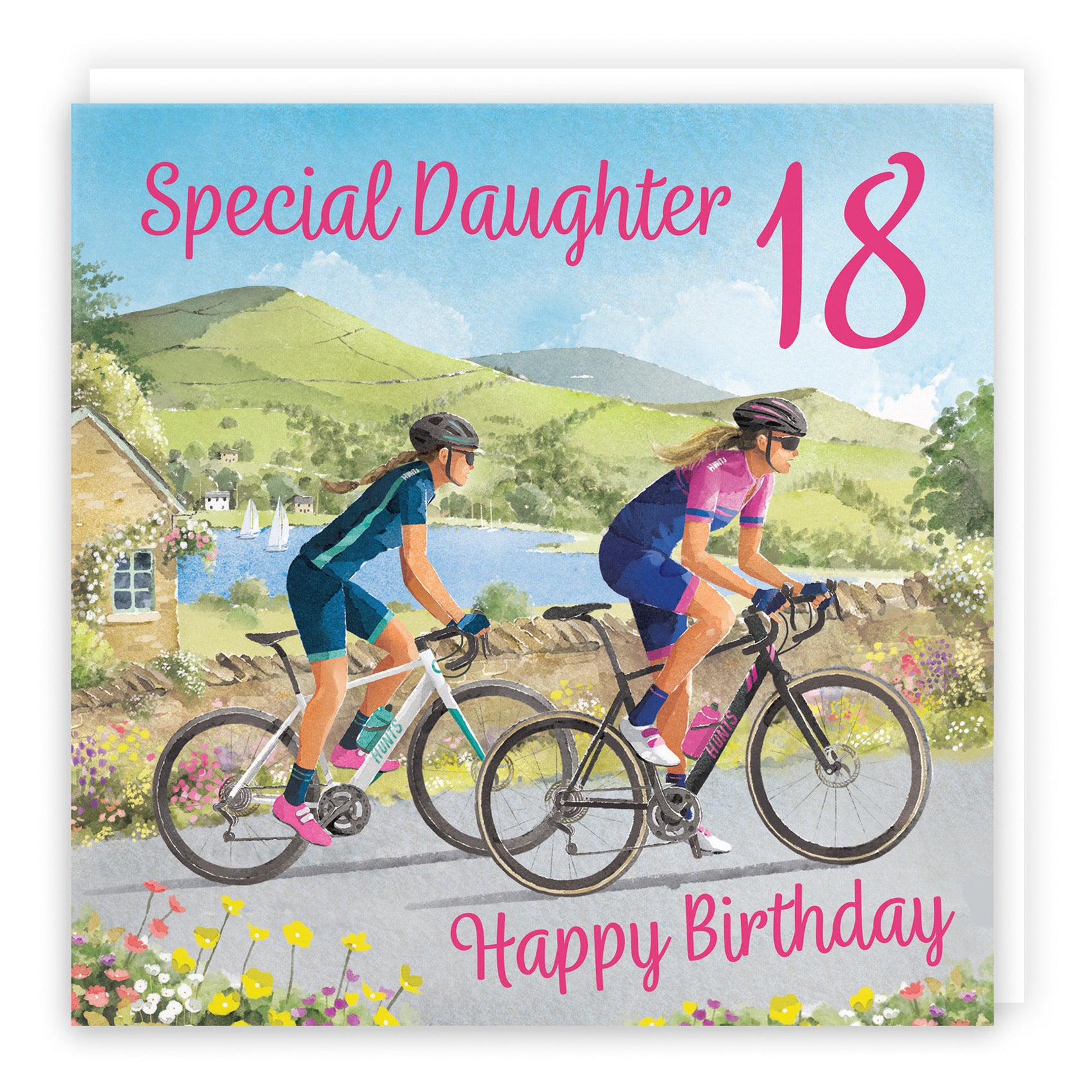 18th Daughter Cycling Birthday Card Milo's Gallery - Default Title (B0CQZ6GBHM)