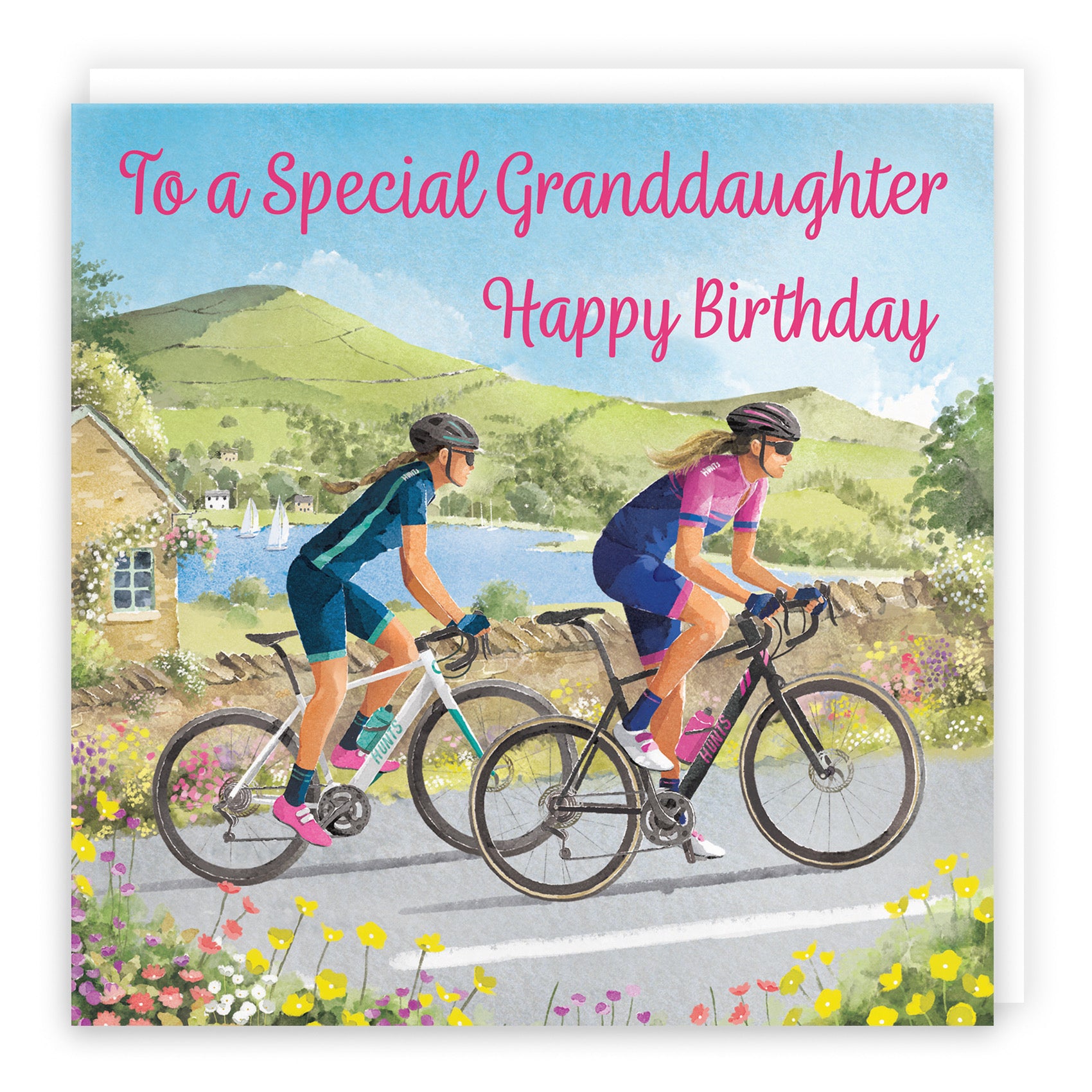 Granddaughter Cycling Birthday Card Milo's Gallery - Default Title (B0CQZ6LQR9)