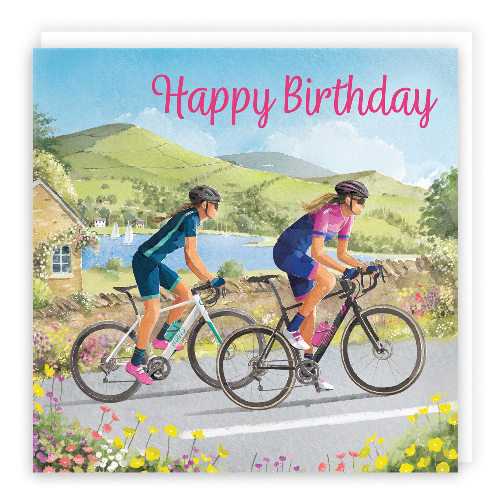 Cycling Female Birthday Card Milo's Gallery - Default Title (B0CQZ6LX4D)