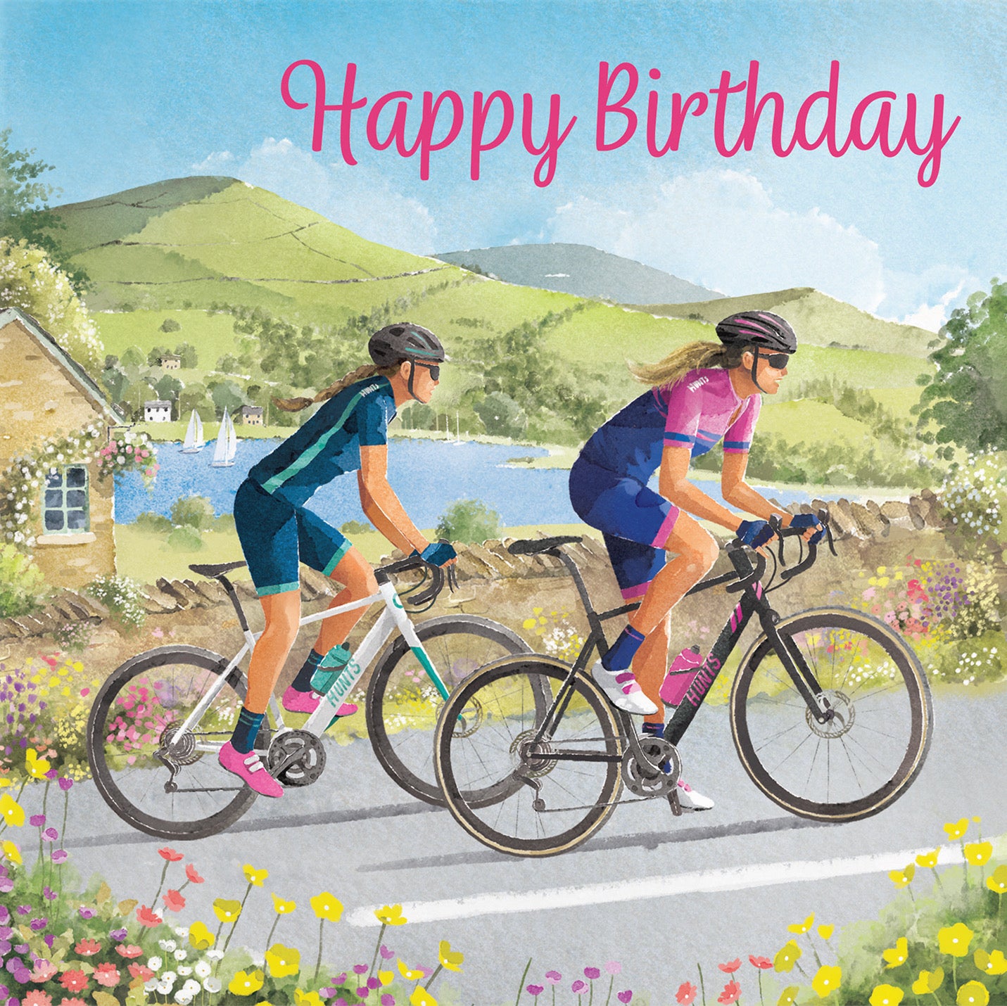 Cycling Female Birthday Card Milo's Gallery - Default Title (B0CQZ6LX4D)