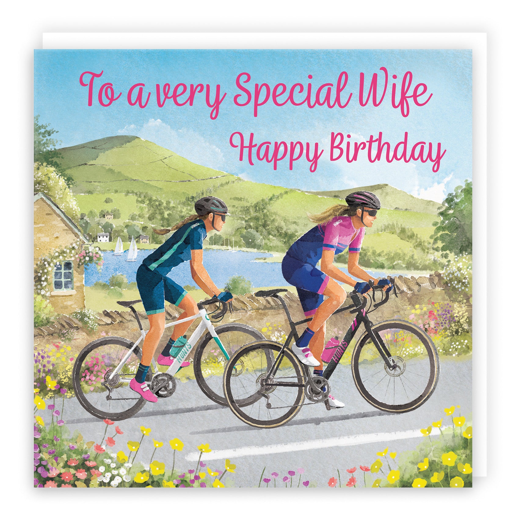 Wife Cycling Birthday Card Milo's Gallery - Default Title (B0CQZTTN9R)