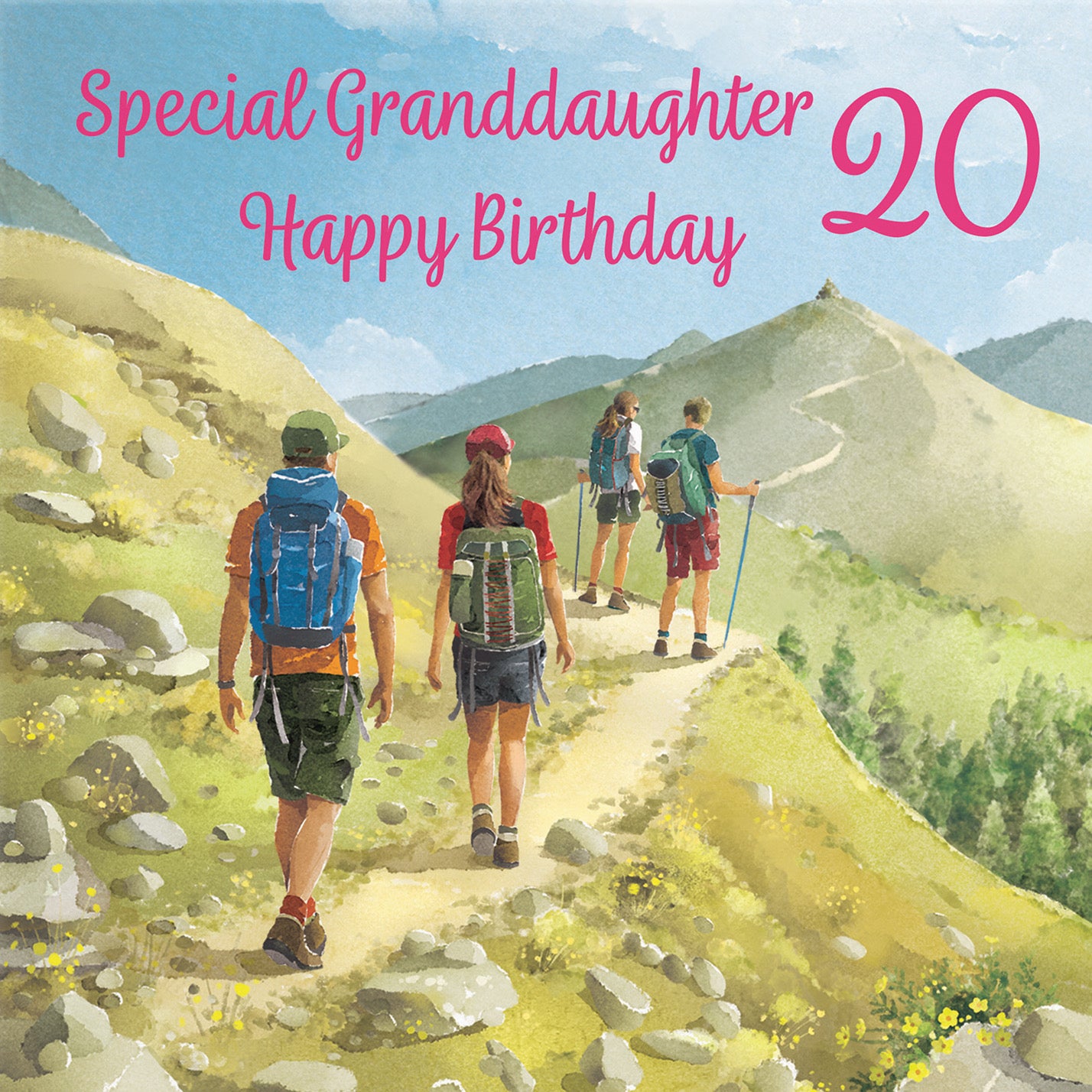 20th Granddaughter Walking Birthday Card Milo's Gallery - Default Title (B0CR1JZMLV)