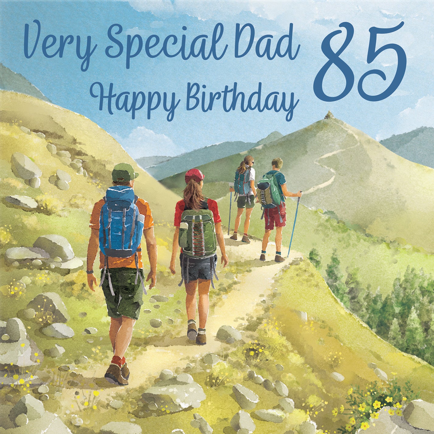 85th Dad Walking Birthday Card Milo's Gallery - Default Title (B0CR1L5Y71)