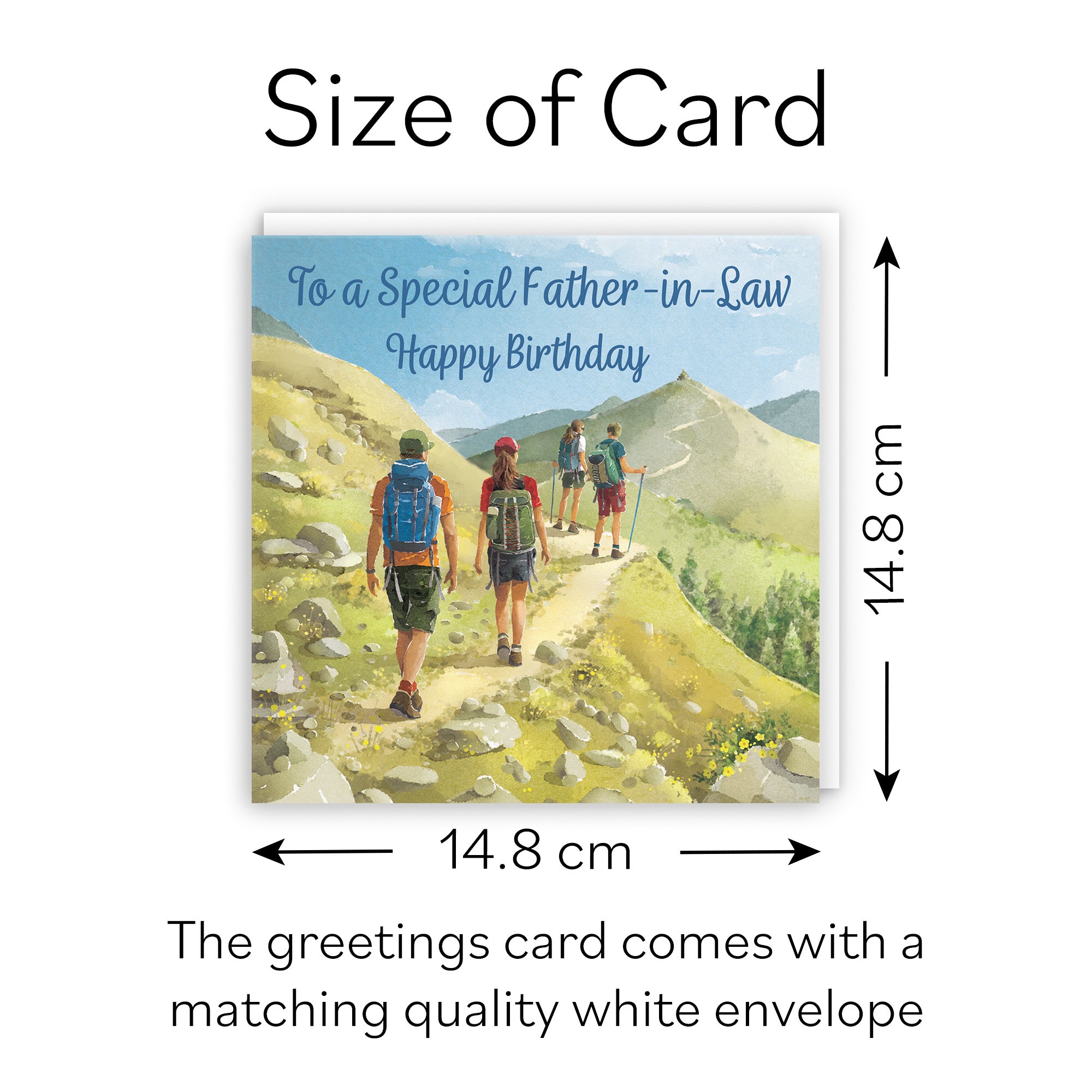 Father In Law Walking Birthday Card Milo's Gallery - Default Title (B0CR1M9JSQ)