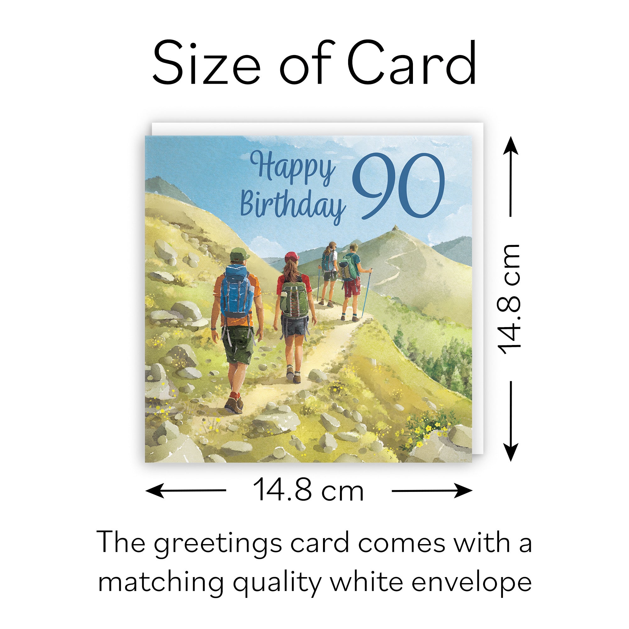 Walking 90th Birthday Card Milo's Gallery - Default Title (B0CR1R1ZBR)