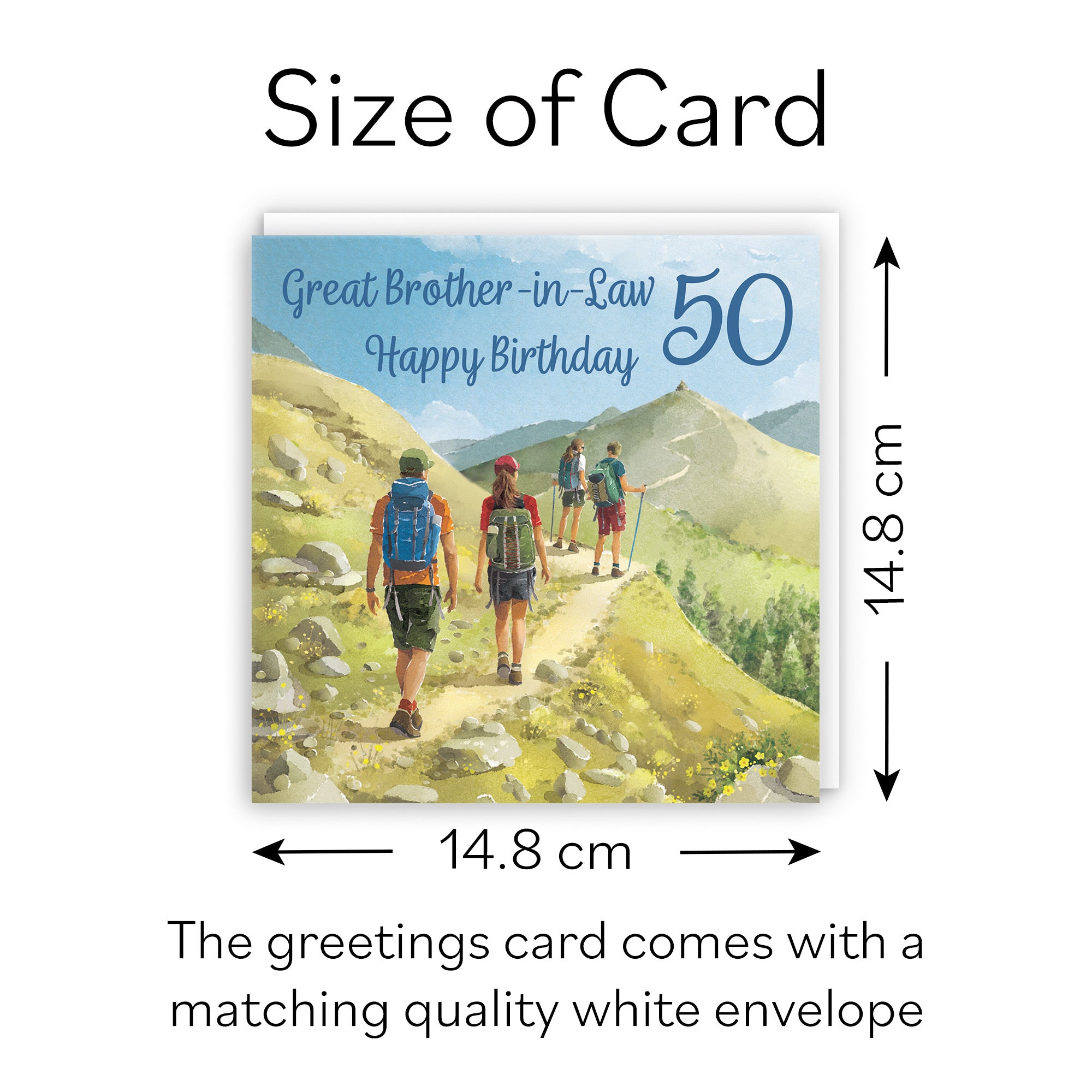 50th Brother In Law Walking Birthday Card Milo's Gallery - Default Title (B0CR1RQXWR)