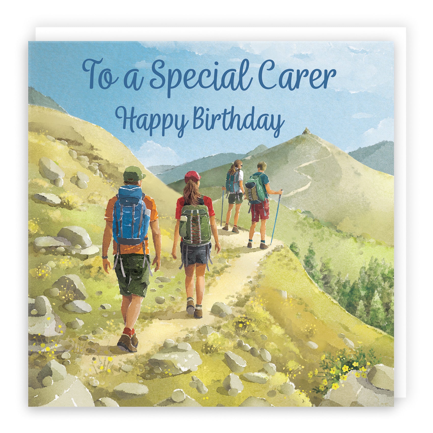 Carer Walking Birthday Card Milo's Gallery - Default Title (B0CR1S9NBB)